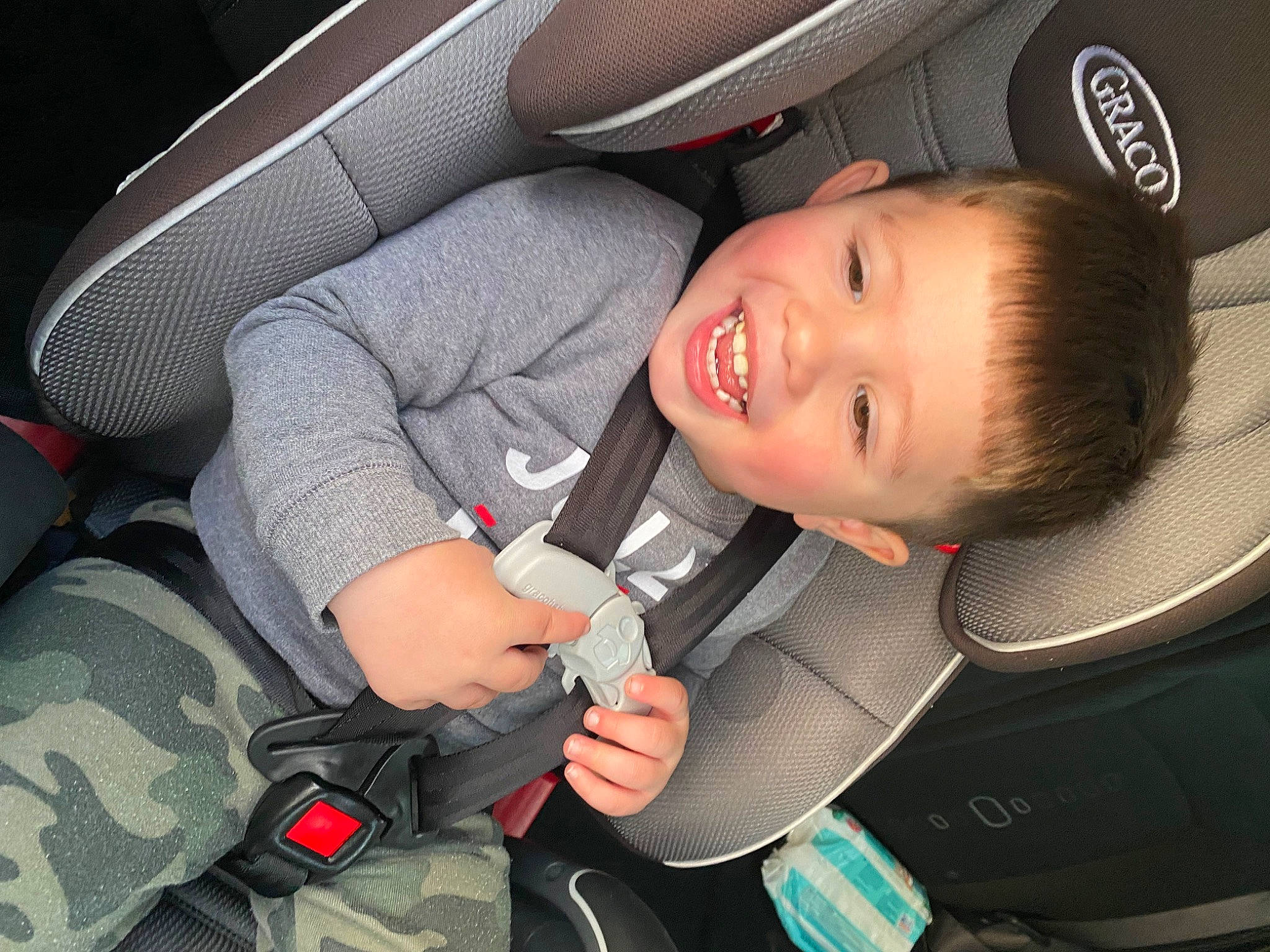 Jayce joined the competition — help win amazing prizes! auto_part, automotive_design, automotive_exterior, baby, baby_carriage, baseball_cap, car, car_seat, car_seat_cover, child, comfort, family_car, finger, motor_vehicle, person, seat_belt, smile, steering_part, toddler, vehicle