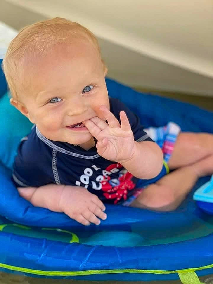 Gavin joined the competition — help win amazing prizes! baby, baby_products, baby_toys, child, fun, games, inflatable, leisure, person, play, product, recreation, sitting, toddler, toy, tummy_time