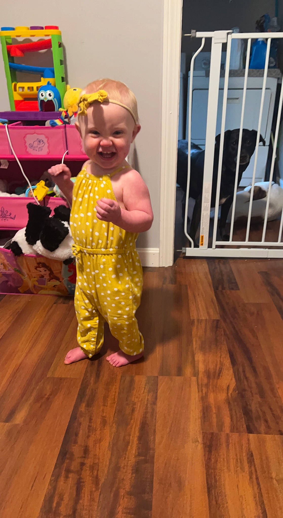 Kara joined the competition — help win amazing prizes! baby, baby_toddler_clothing, child, event, floor, flooring, fun, happy, hardwood, headwear, joy, laminate_flooring, magenta, pattern, person, plank, room, smile, toddler, varnish