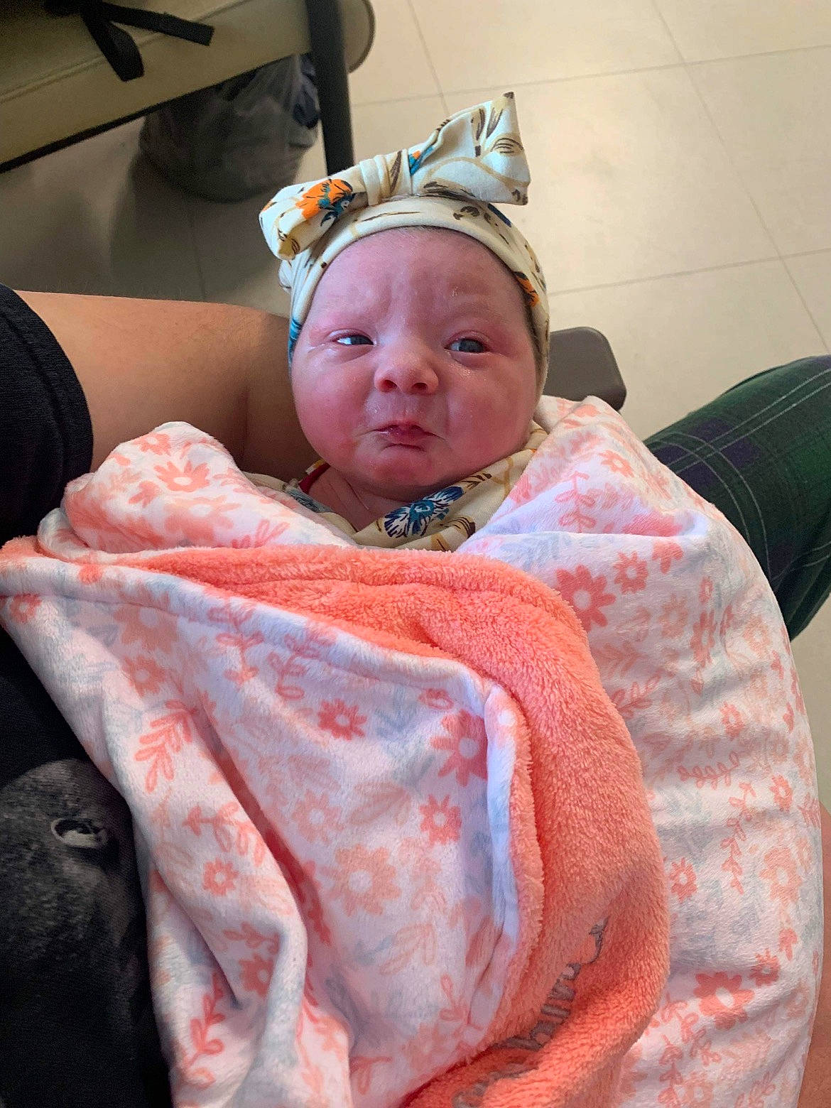 Londyn is registered to the contest to win money with this photo: baby, baby_toddler_clothing, cheek, child, comfort, costume, event, eye, fun, linens, magenta, peach, person, shawl, sleeve, toddler, tradition, wrap