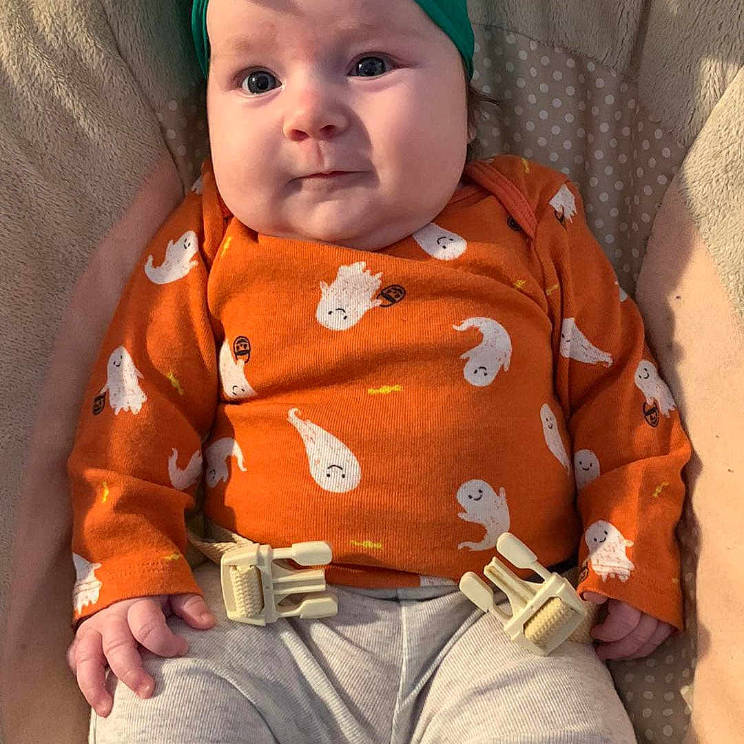 Haisley joined the competition — help win amazing prizes! accessories, baby, clothing, couch, cushion, face, furniture, hair, happy, head, headband, homedecor, jeans, pants, person, photography, portrait, sitting, sleeve, smile