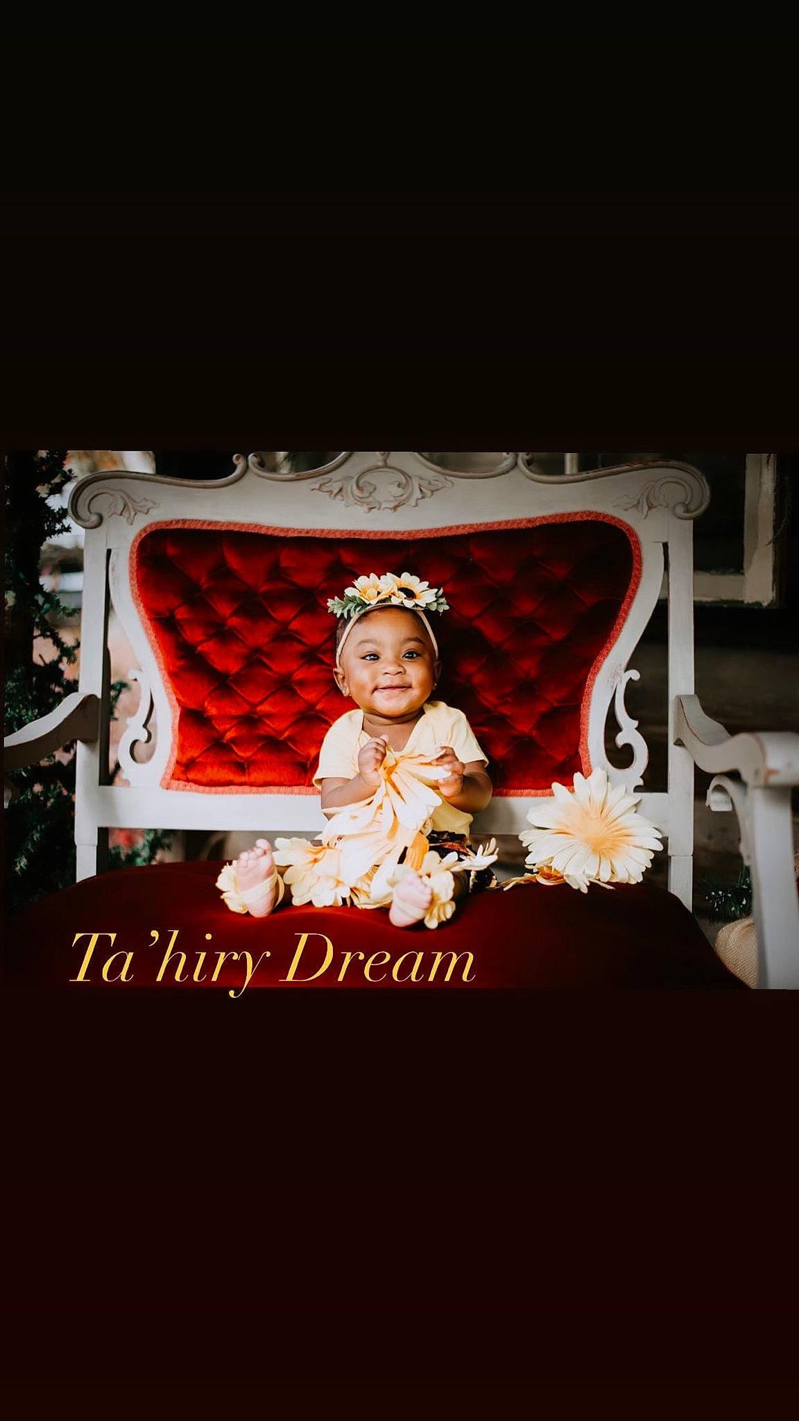 Tahiry joined the competition — help win amazing prizes! baby, baby_toddler_clothing, costume, costume_accessory, costume_hat, hair_accessory, joy, person