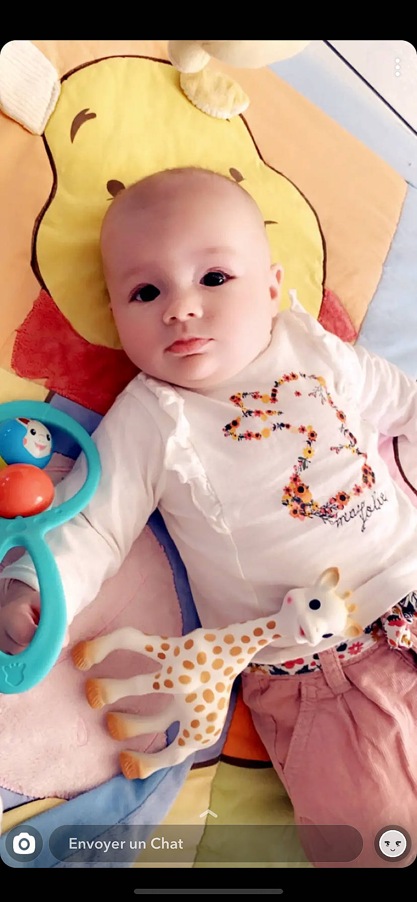 énora participe au concours pour gagner de l'argent avec cette photo : baby, baby_toddler_clothing, cheek, child, doll, peach, person, pink, toddler, toy