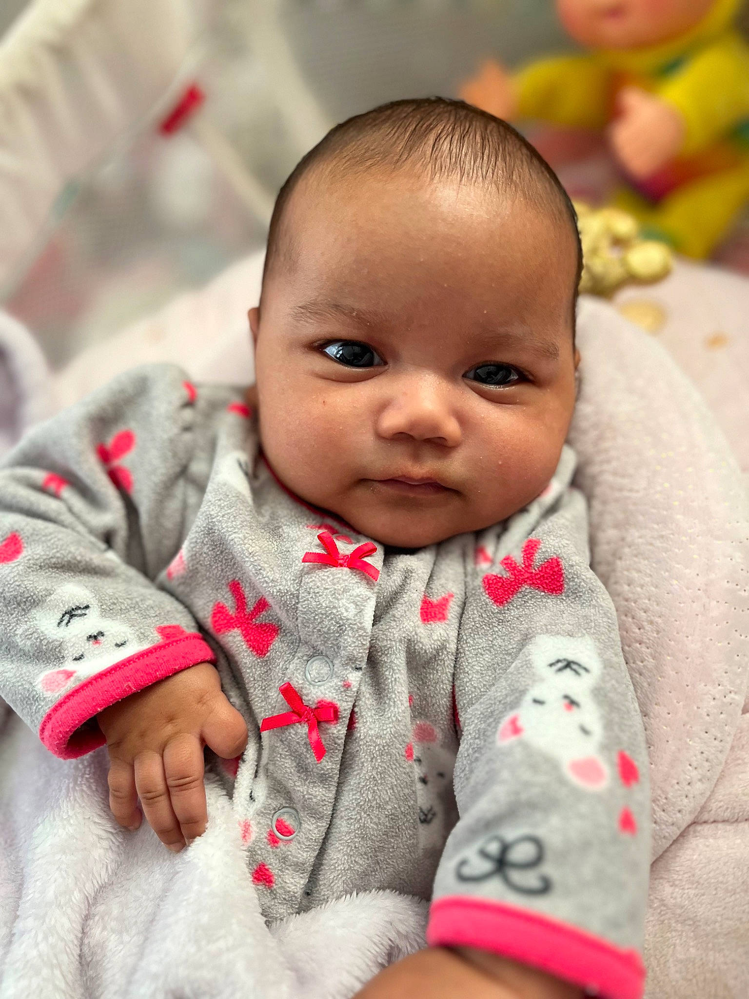 Josie joined the competition — help win amazing prizes! baby, baby_toddler_clothing, cheek, child, close_up, collar, comfort, eye, face, gesture, grass, happy, head, iris, lip, mouth, nose, person, skin, sleeve