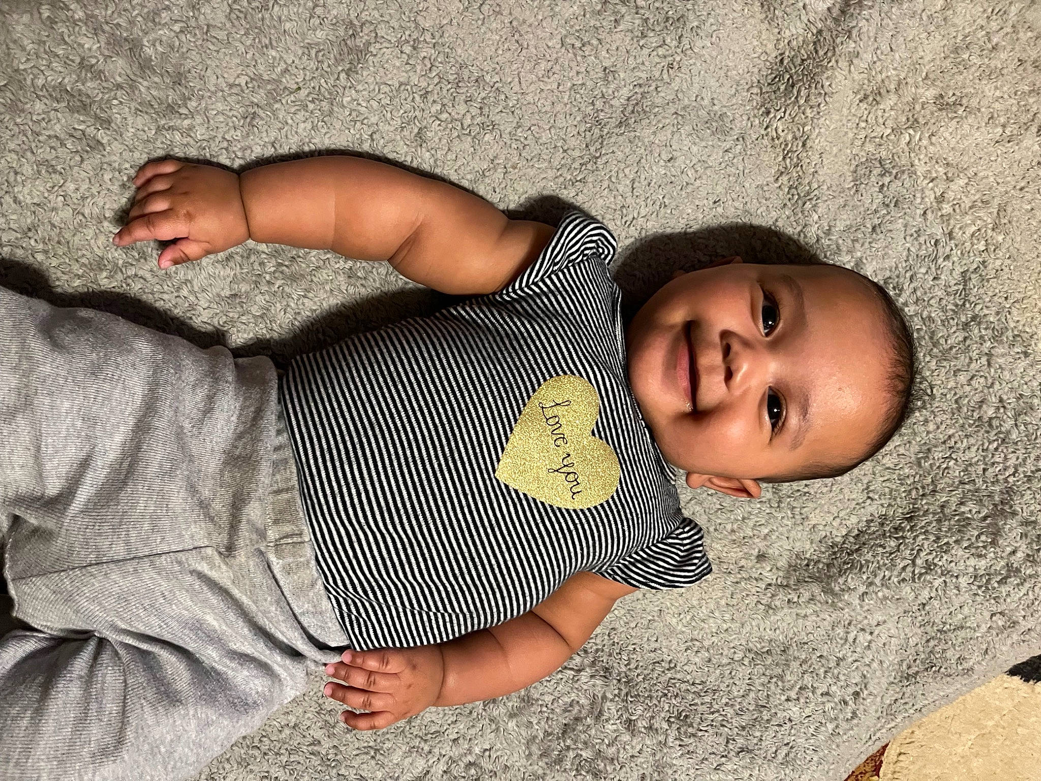 Josie joined the competition — help win amazing prizes! baby, child, chin, comfort, elbow, finger, gesture, happy, head, human_body, human_leg, joy, linens, nose, person, skin, sleeve, smile, textile, toddler