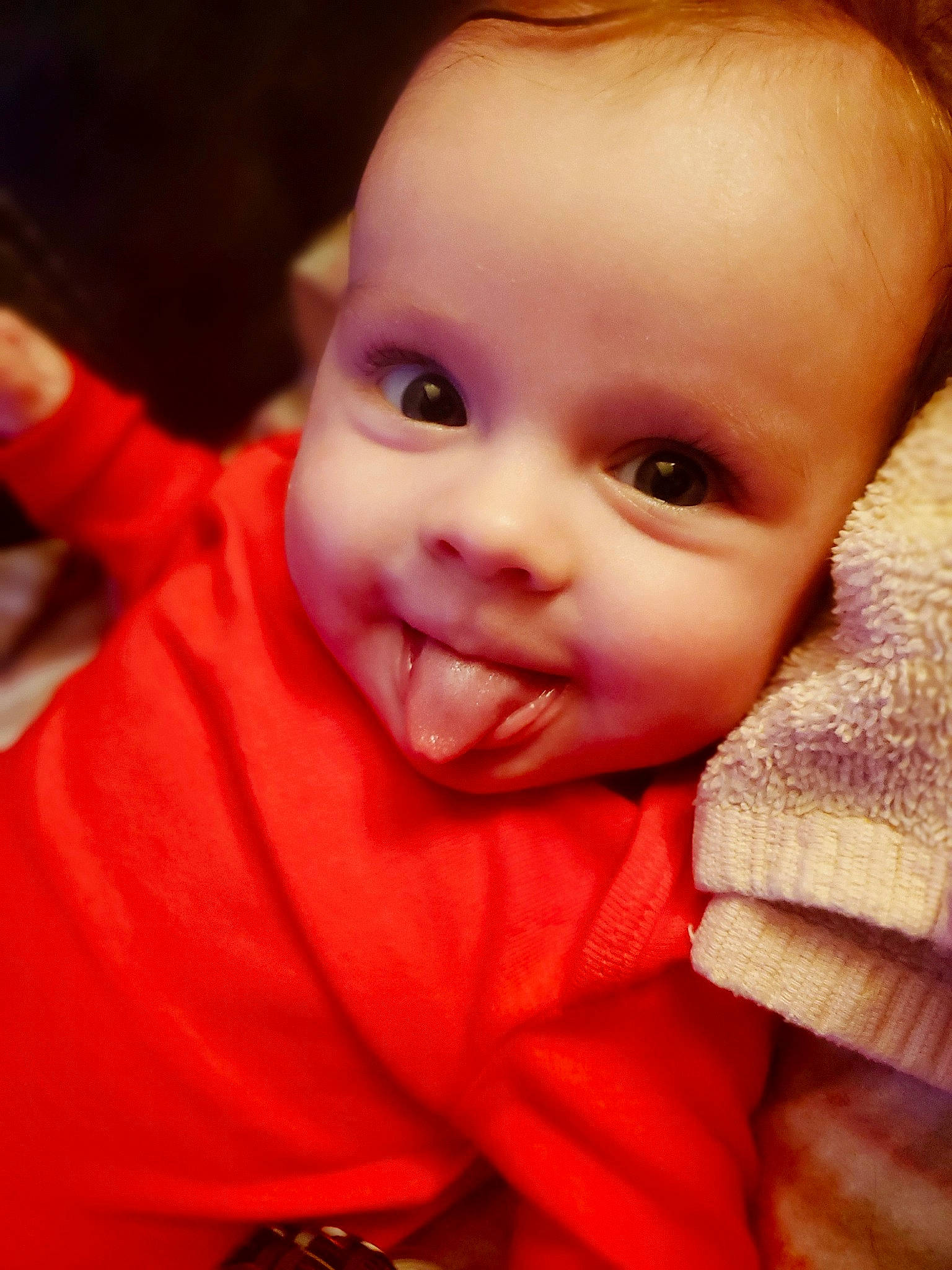 Lennox is registered to the contest to win money with this photo: baby, baby_toddler_clothing, cheek, chin, ear, eye, eyebrow, eyelash, face, facial_expression, gesture, human_body, iris, lip, mouth, neck, nose, person, skin, sleeve