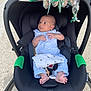 accessories, baby, car, chair, clothing, face, furniture, head, homedecor, pants, person, photography, portrait, sleeping, stroller, sunglasses, t_shirt, toy, transportation, vehicle