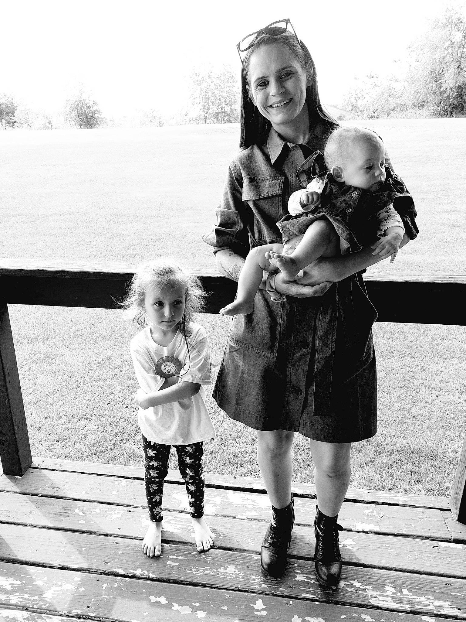 Mia Grace joined the competition — help win amazing prizes! baby, black, black_and_white, face, facial_expression, flash_photography, gesture, happy, joy, monochrome, people_in_nature, person, photograph, playing_with_kids, shoe, shorts, sky, smile, standing, style