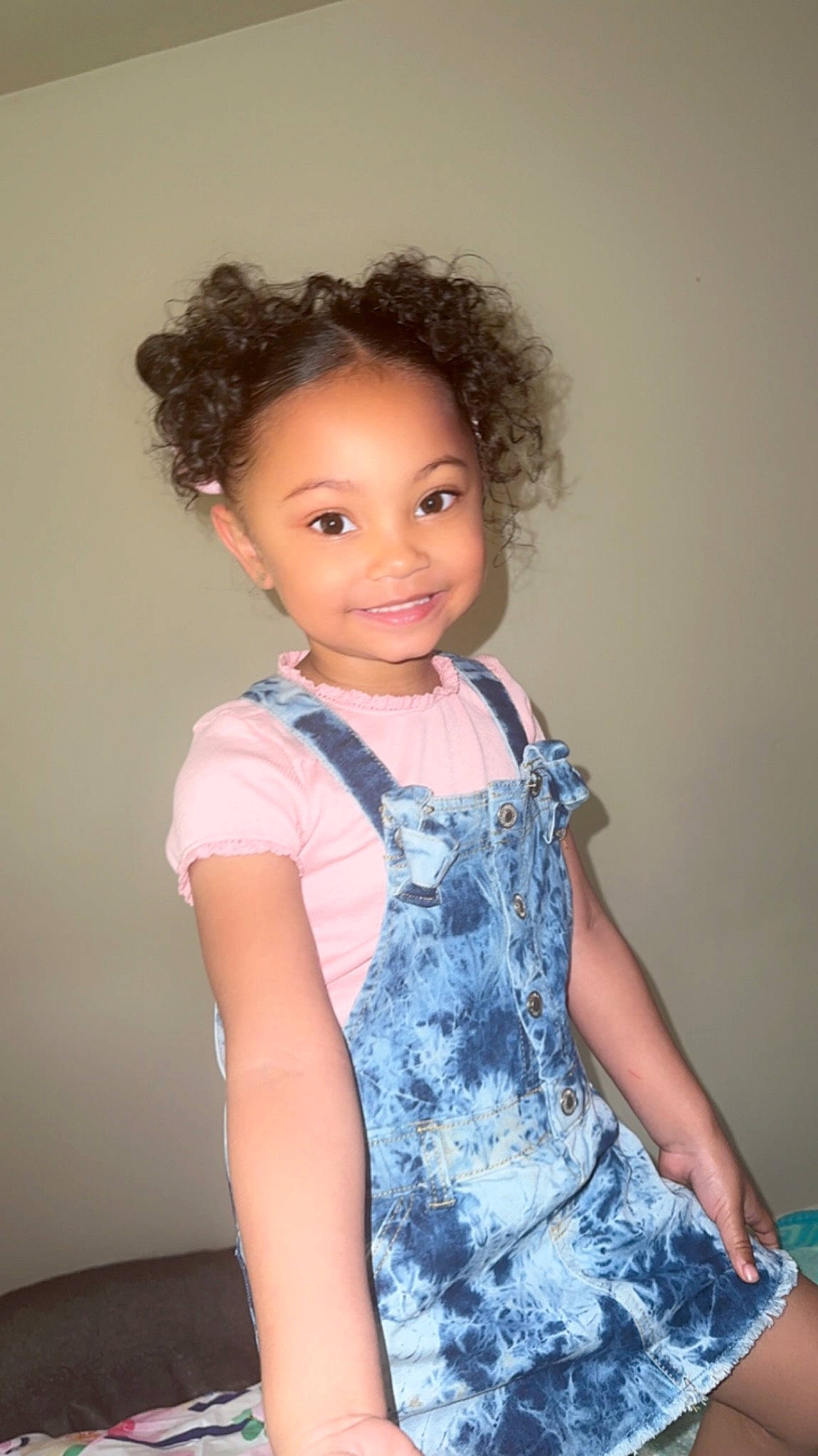 Kalee is registered to the contest to win money with this photo: baby_toddler_clothing, black_hair, day_dress, dress, electric_blue, eyelash, face, fashion_design, flash_photography, happy, iris, joy, long_hair, magenta, one_piece_garment, person, purple, skin, sleeve, smile