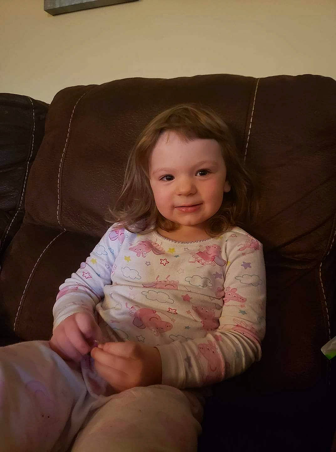 Lila joined the competition — help win amazing prizes! arm, baby_toddler_clothing, cheek, chin, comfort, couch, eye, face, fun, hair, hairstyle, head, iris, joy, lap, lip, neck, person, picture_frame, skin