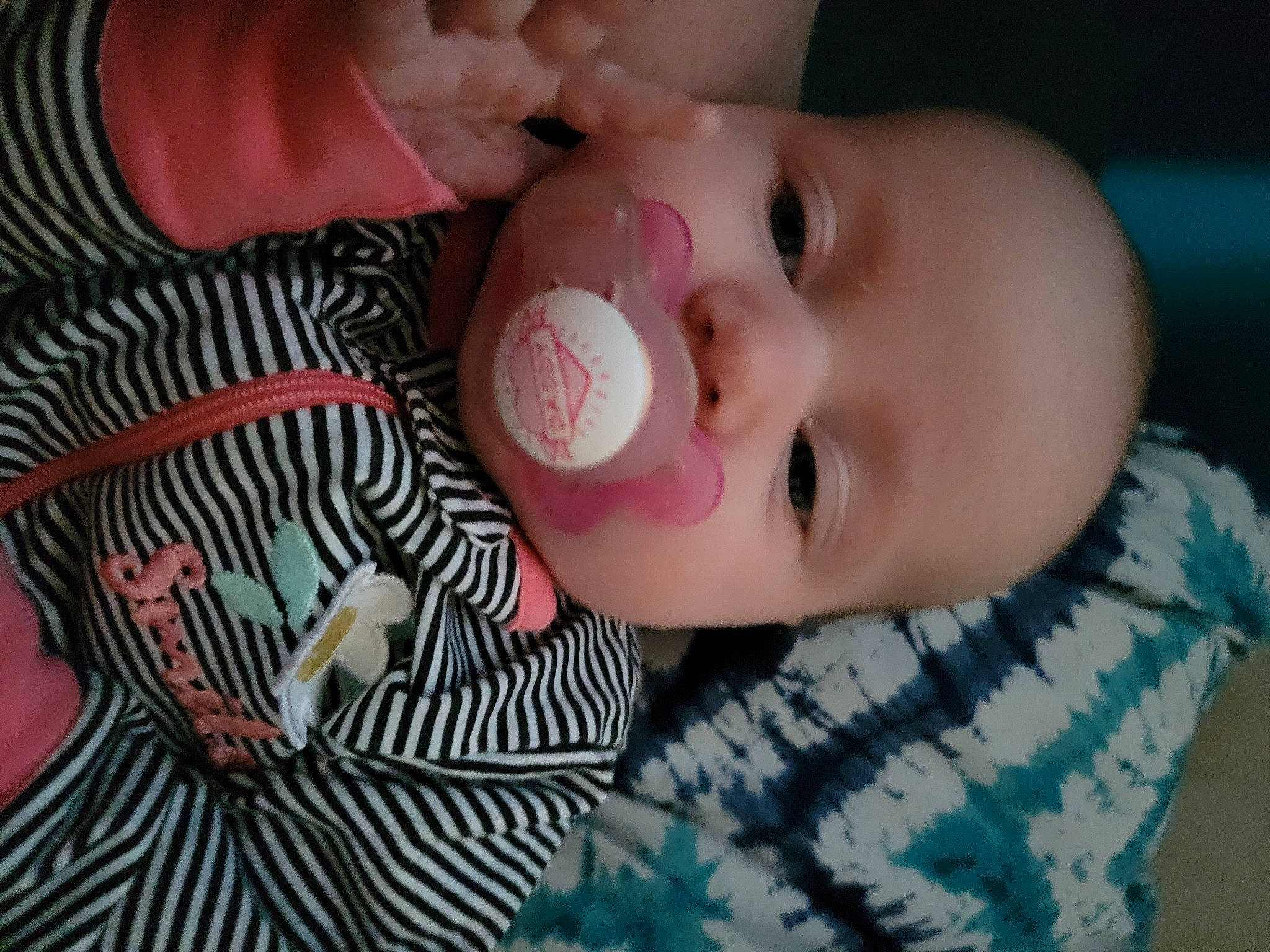 Haylee is registered to the contest to win money with this photo: baby, baby_toddler_clothing, cheek, ear, eye, eyebrow, eyelash, facial_expression, finger, hand, headgear, iris, lip, mouth, neck, nose, person, skin, sleeve, smile