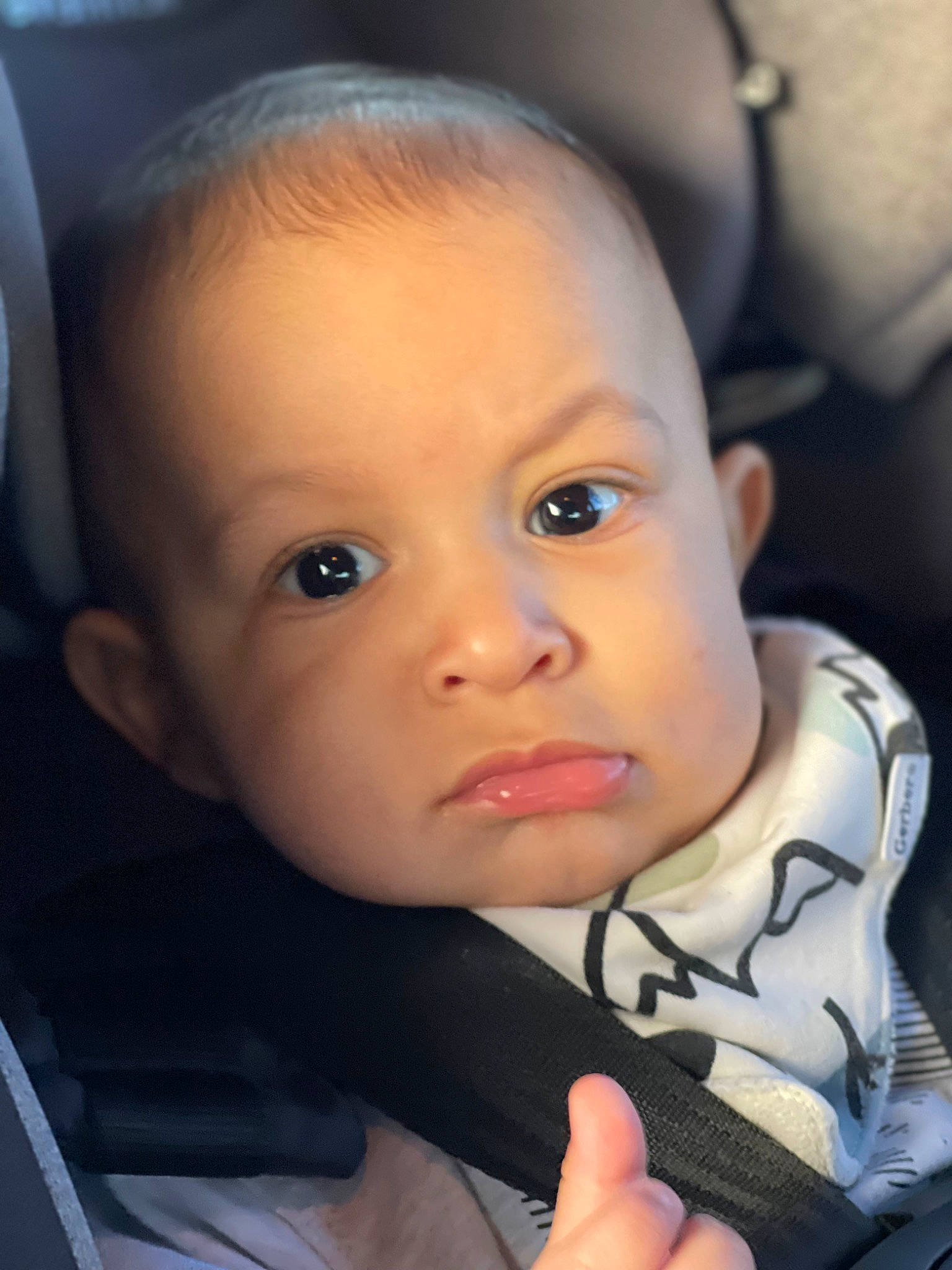 Luciano joined the competition — help win amazing prizes! baby, baby_toddler_clothing, cheek, child, close_up, comfort, ear, eyebrow, eyelash, finger, flash_photography, gesture, human_body, iris, lip, mouth, nose, person, skin, smile