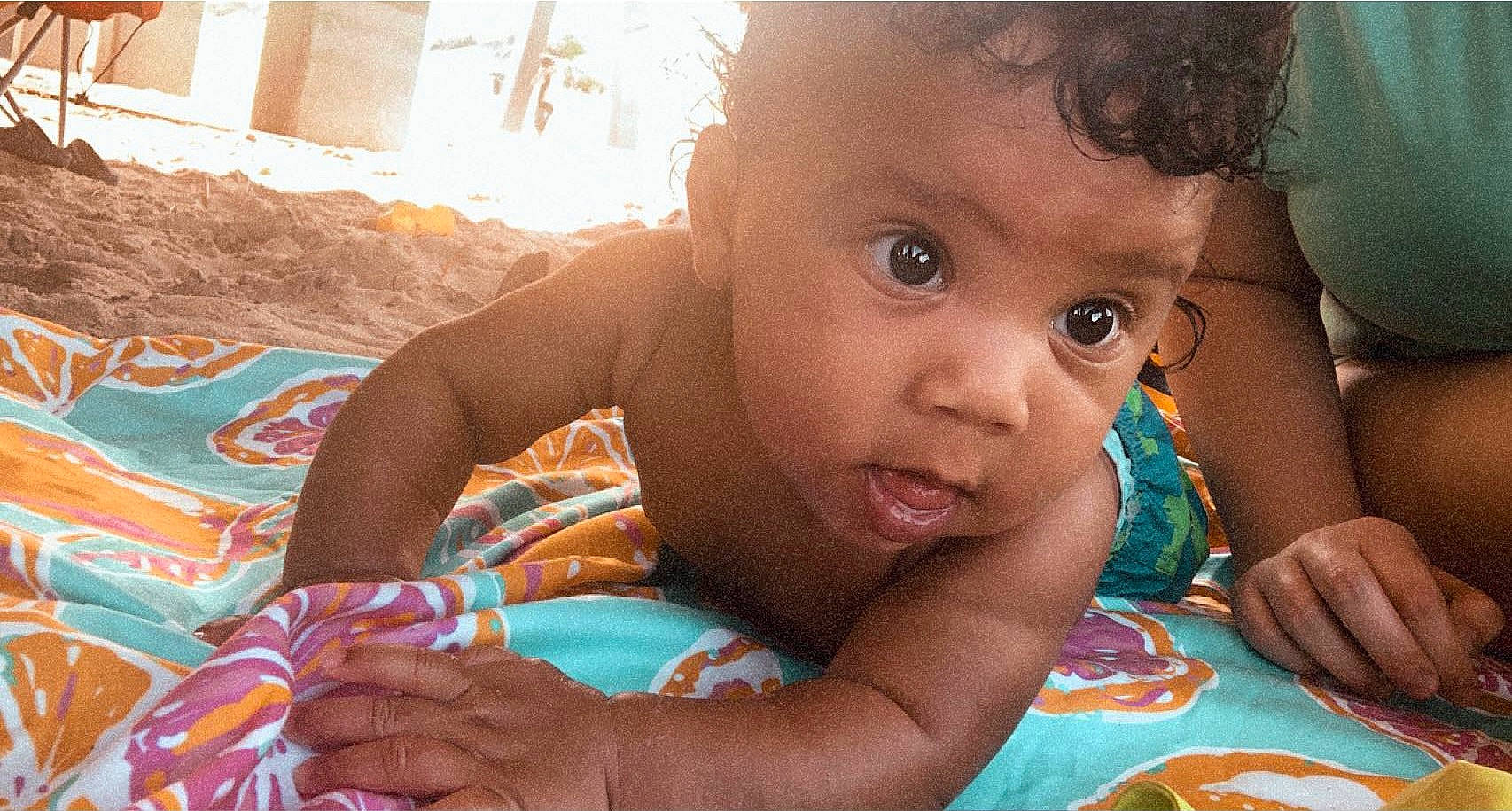 Kellen joined the competition — help win amazing prizes! baby, baby_toddler_clothing, beauty, cheek, child, fun, hairstyle, hand, happy, human, iris, leisure, nose, person, sharing, sitting, skin, smile, summer, surprise