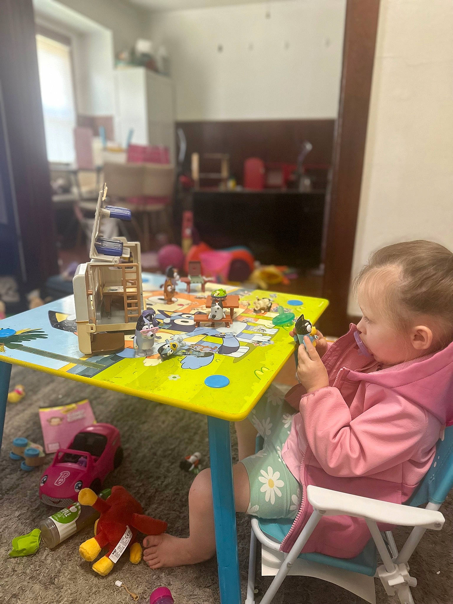 Adaline joined the competition — help win amazing prizes! art, artist, chair, child, desk, engineering, event, fashion_design, flooring, fun, kindergarten, leisure, person, play, recreation, room, sitting, table, toddler, visual_arts