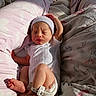 Archie joined the competition — help win amazing prizes! newborn, baby, infant, sleeping, hospital_bracelet, blanket, bed, pink, white_clothing, hat, face, foot, hand, skin, light, shadow, cozy, indoors, resting, cute