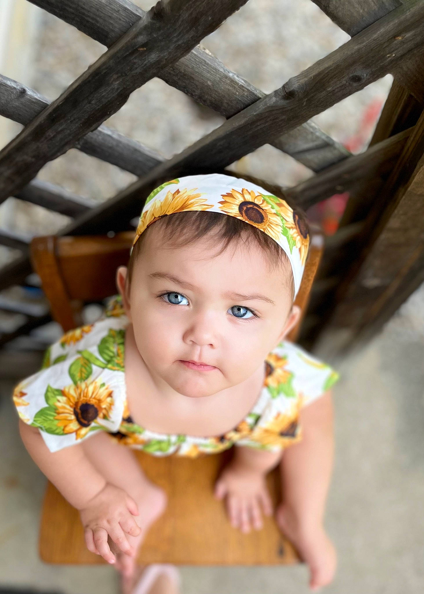 Zoey joined the competition — help win amazing prizes! baby, baby_toddler_clothing, cheek, child, fashion_accessory, flash_photography, fun, grass, hair_accessory, happy, headband, headpiece, iris, jewellery, leisure, necklace, person, portrait_photography, sitting, skin