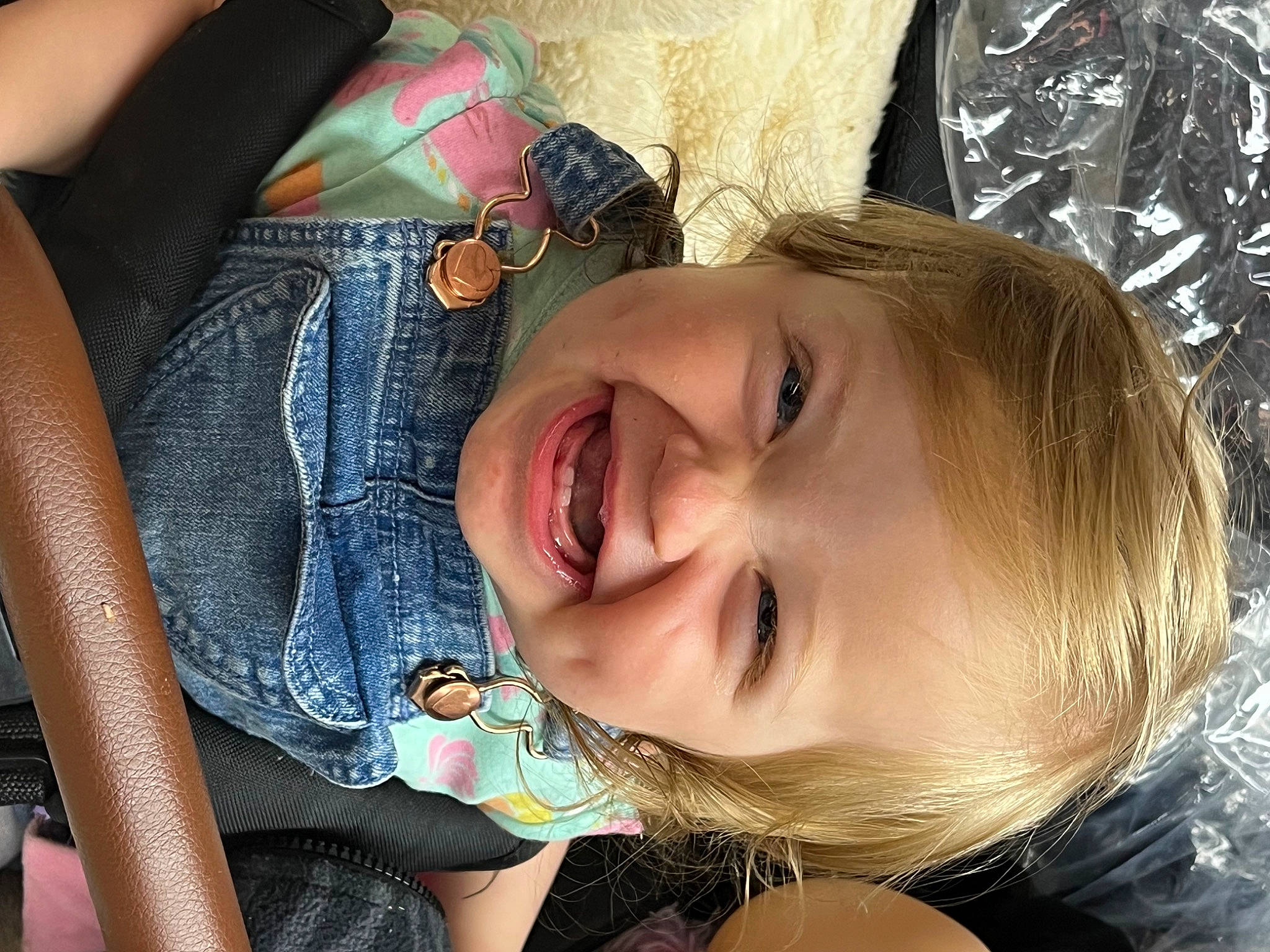 Alyssa is registered to the contest to win money with this photo: beauty, cheek, cool, eyelash, face, fun, happy, iris, joy, lip, mouth, neck, nose, organ, person, plant, skin, smile, toddler, tree