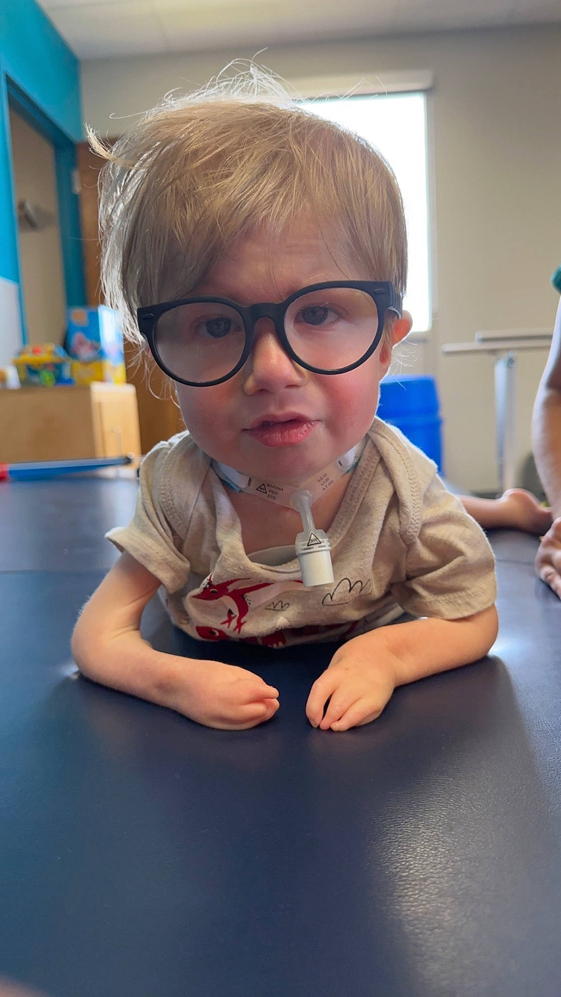 Colt joined the competition — help win amazing prizes! chair, child, eyewear, flooring, fun, glass, glasses, leisure, mouth, nail, person, play, room, sitting, table, tableware, thumb, toddler, vacation, vision_care