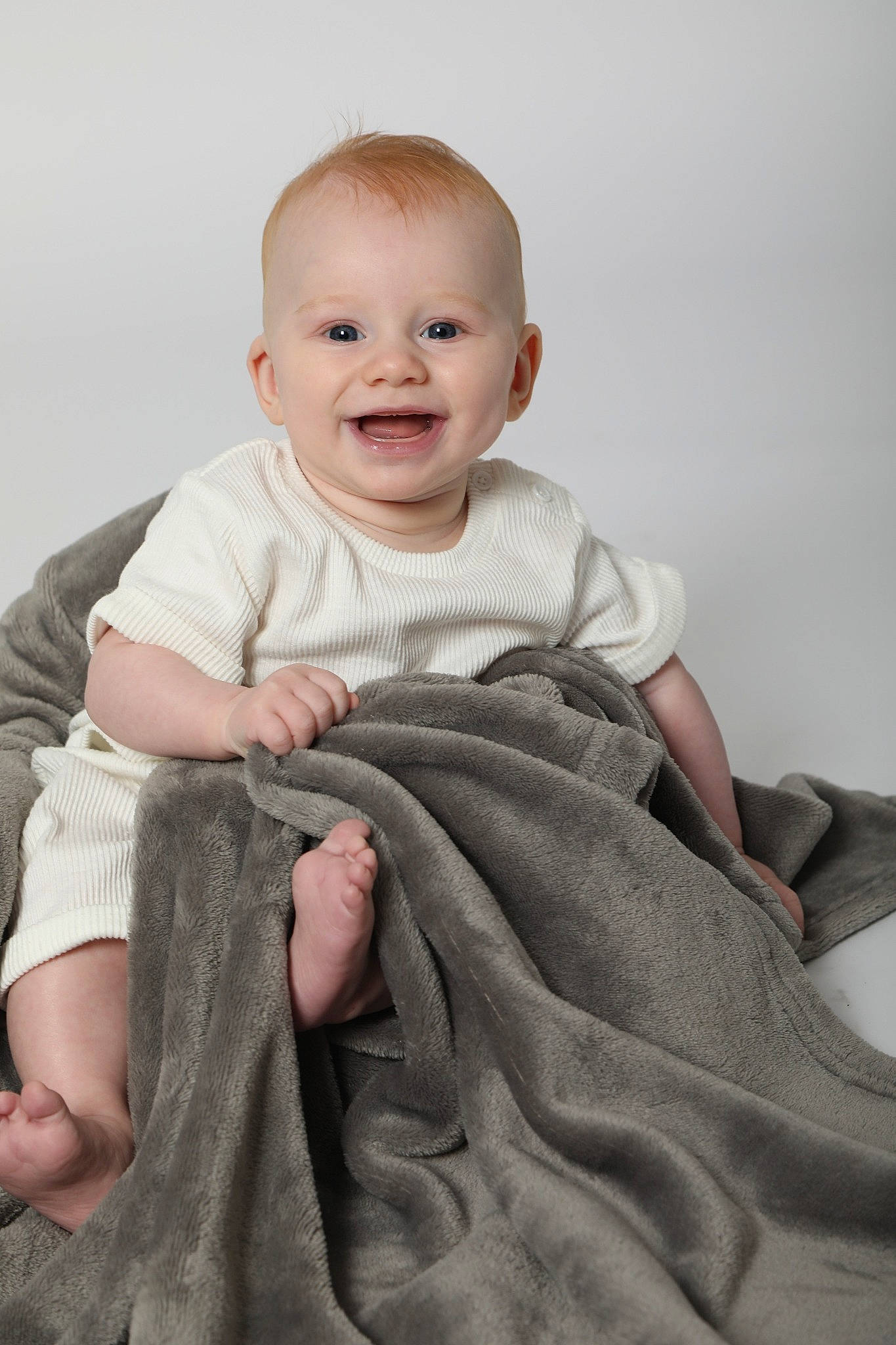 Albie joined the competition — help win amazing prizes! baby, baby_toddler_clothing, beauty, cheek, child, comfort, flash_photography, gesture, grey, happy, joy, linens, monochrome_photography, pattern, person, sitting, skin, sleeve, smile, standing