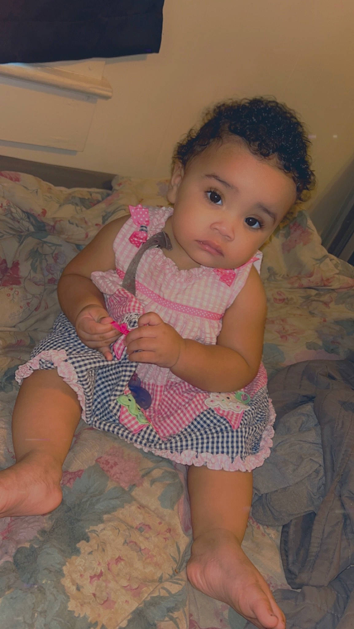 Emersyn joined the competition — help win amazing prizes! baby_toddler_clothing, cheek, chin, eye, face, facial_expression, finger, head, human_body, iris, leg, lip, mouth, neck, nose, organ, person, pink, shoulder, skin