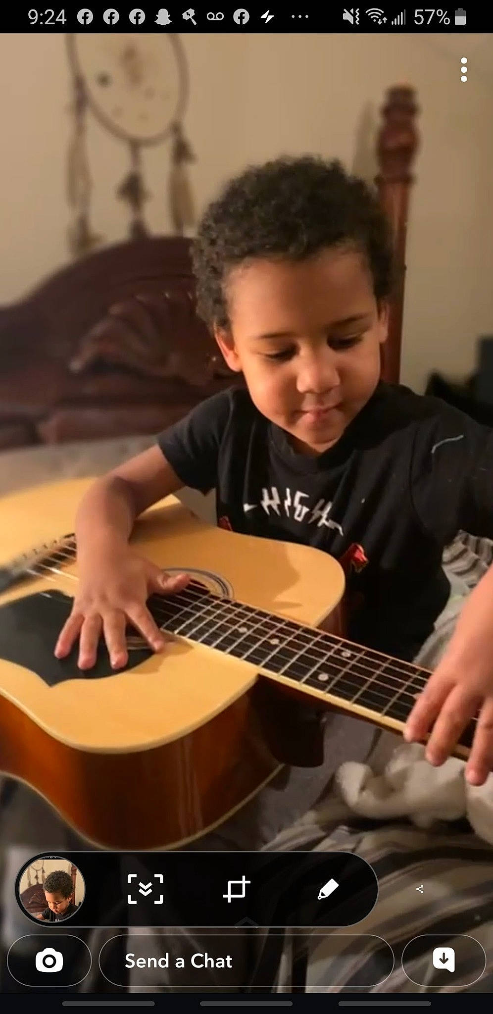 Lennon is registered to the contest to win money with this photo: acoustic_guitar, electric_guitar, electronic_instrument, electronic_musical_instrument, entertainment, guitar, guitar_accessory, guitarist, hand, music, music_artist, musical_instrument, musical_instrument_accessory, musician, person, plucked_string_instruments, smile, string_instrument, string_instrument_accessory, wood