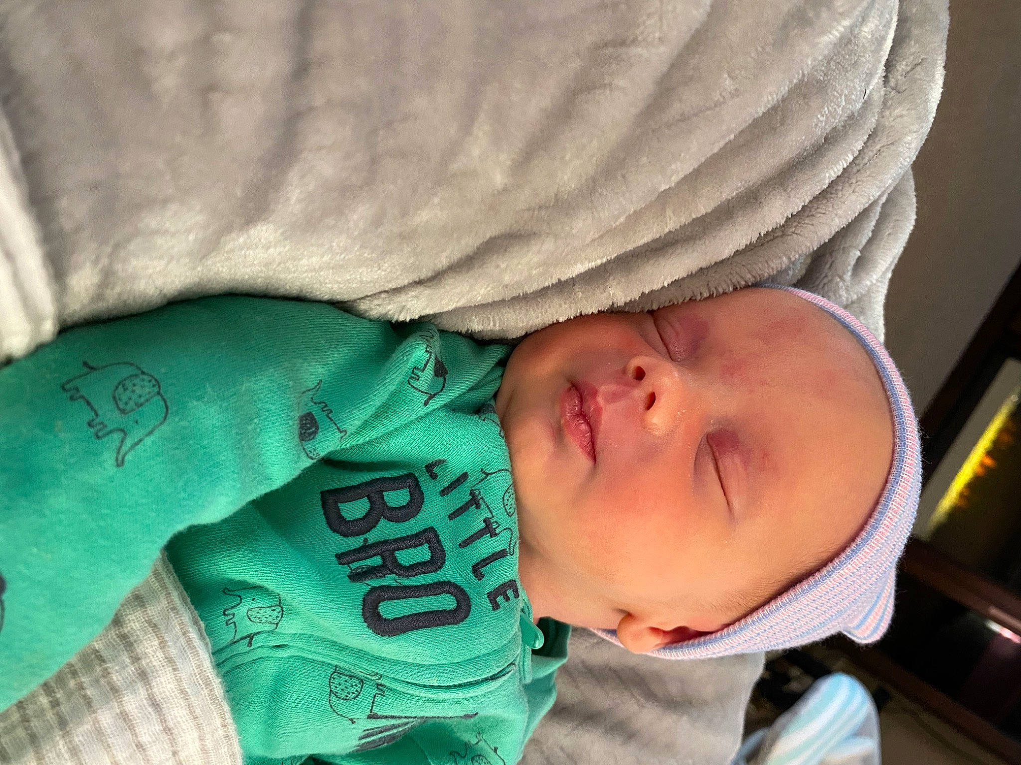 Kolten is registered to the contest to win money with this photo: baby, baby_products, baby_toddler_clothing, bedtime, cheek, child, comfort, eye, eyebrow, eyelash, linens, nap, nose, person, sleep, sleeve, toddler, tree