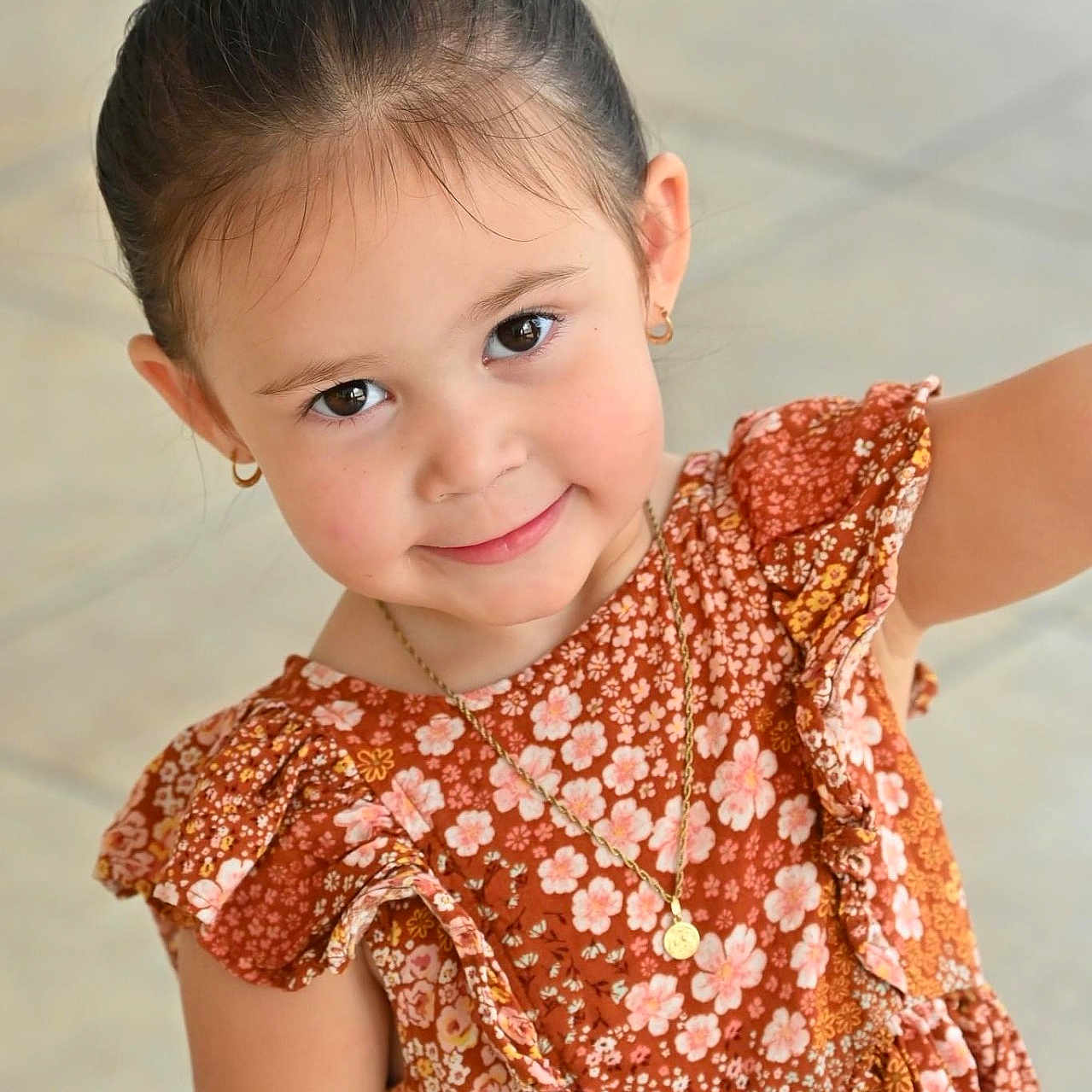 Sophie joined the competition — help win amazing prizes! accessories, blouse, child, clothing, dress, eveningdress, face, female, formalwear, girl, hair, happy, head, jewelry, necklace, person, photography, portrait, sleeve, smile