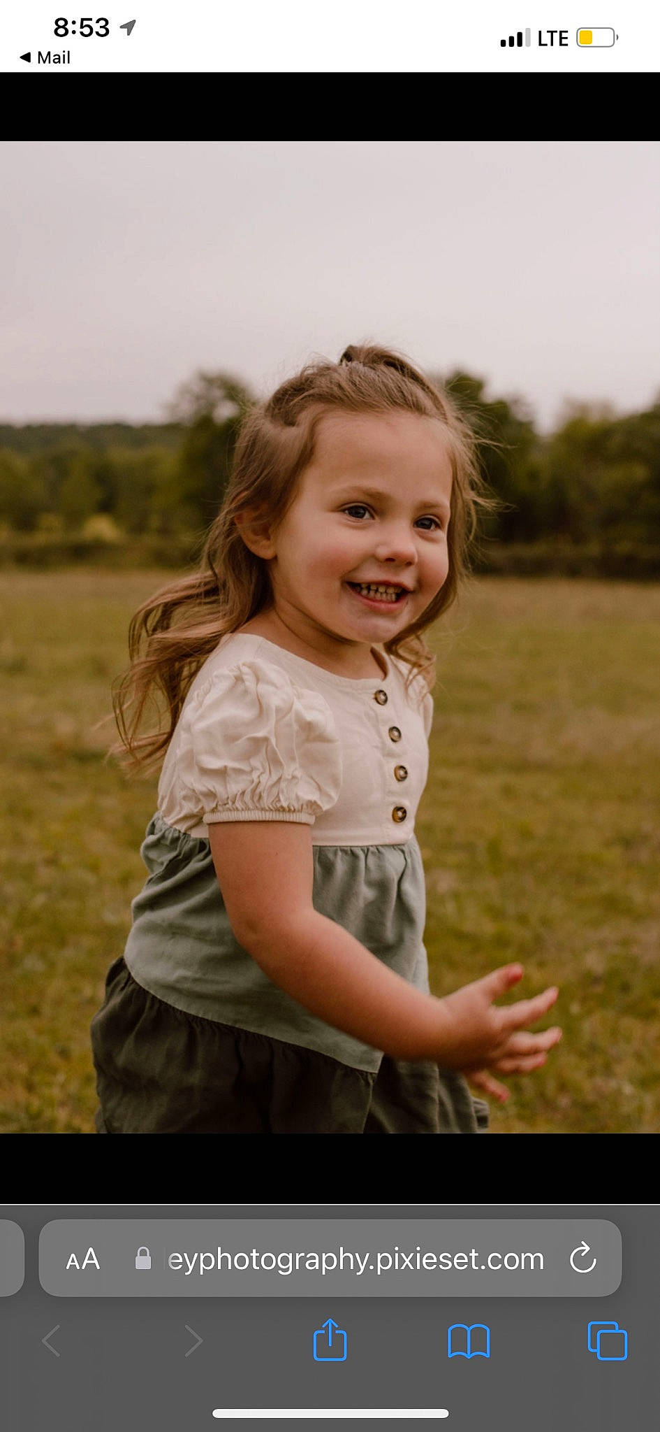 Annie is registered to the contest to win money with this photo: arm, blond, child, face, flash_photography, fun, gesture, grass, grassland, happy, joy, leisure, long_hair, meadow, people_in_nature, person, plant, shoulder, sleeve, smile
