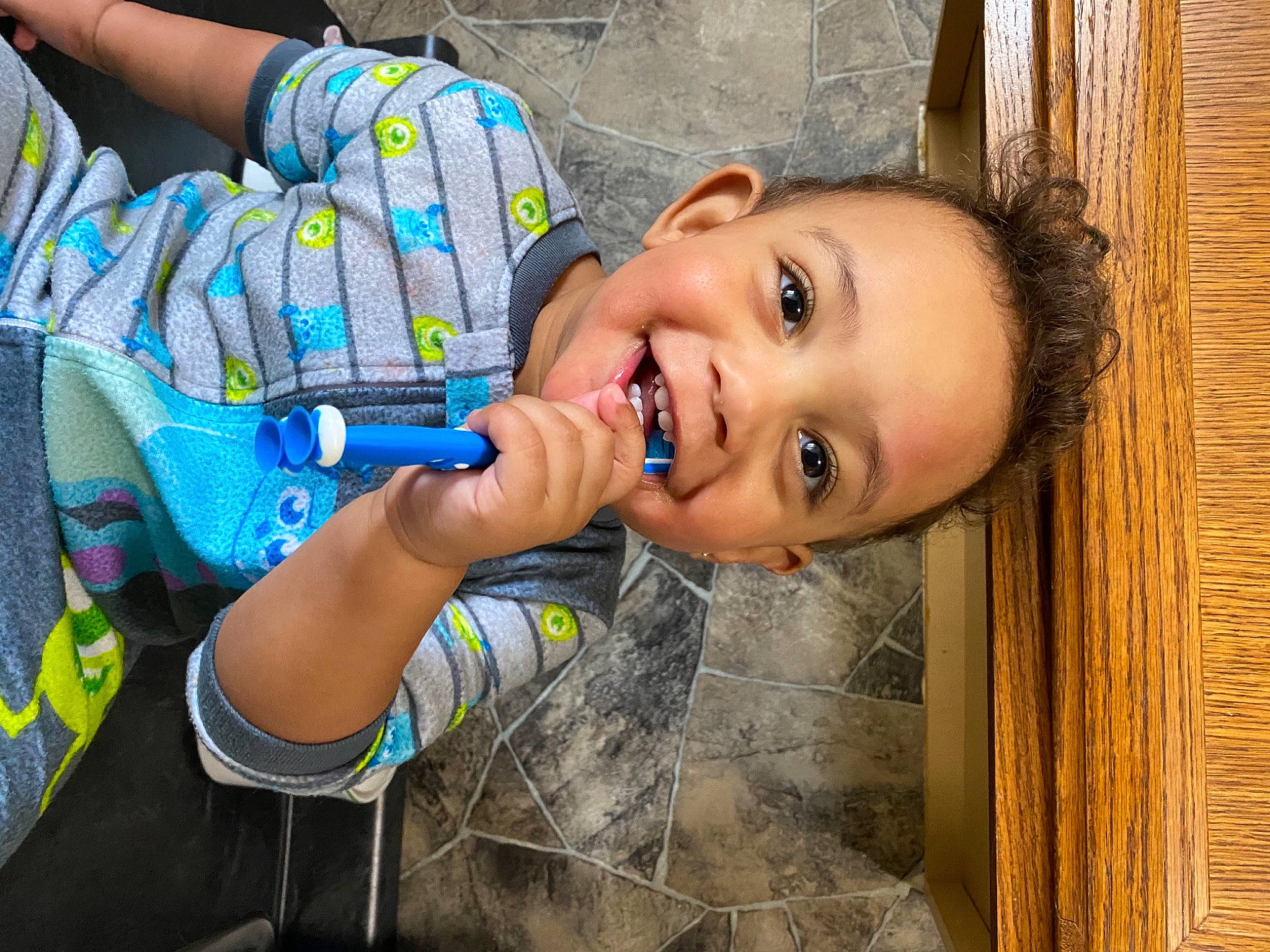 Brayson joined the competition — help win amazing prizes! child, electric_blue, fun, happy, joy, laugh, leisure, lip, mouth, nail, nose, person, personal_protective_equipment, play, portrait_photography, sitting, smile, t_shirt, toddler, vacation