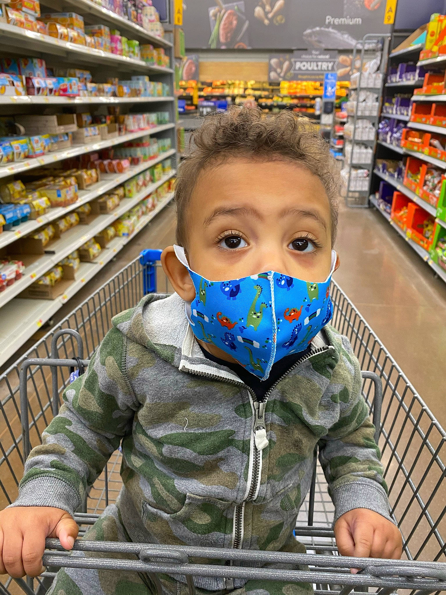 Brayson joined the competition — help win amazing prizes! beard, beauty, building, child, convenience_store, customer, fun, mouth, nose, person, personal_protective_equipment, photograph, product, retail, service, shelf, shelving, shopping_cart, sleeve, snapshot