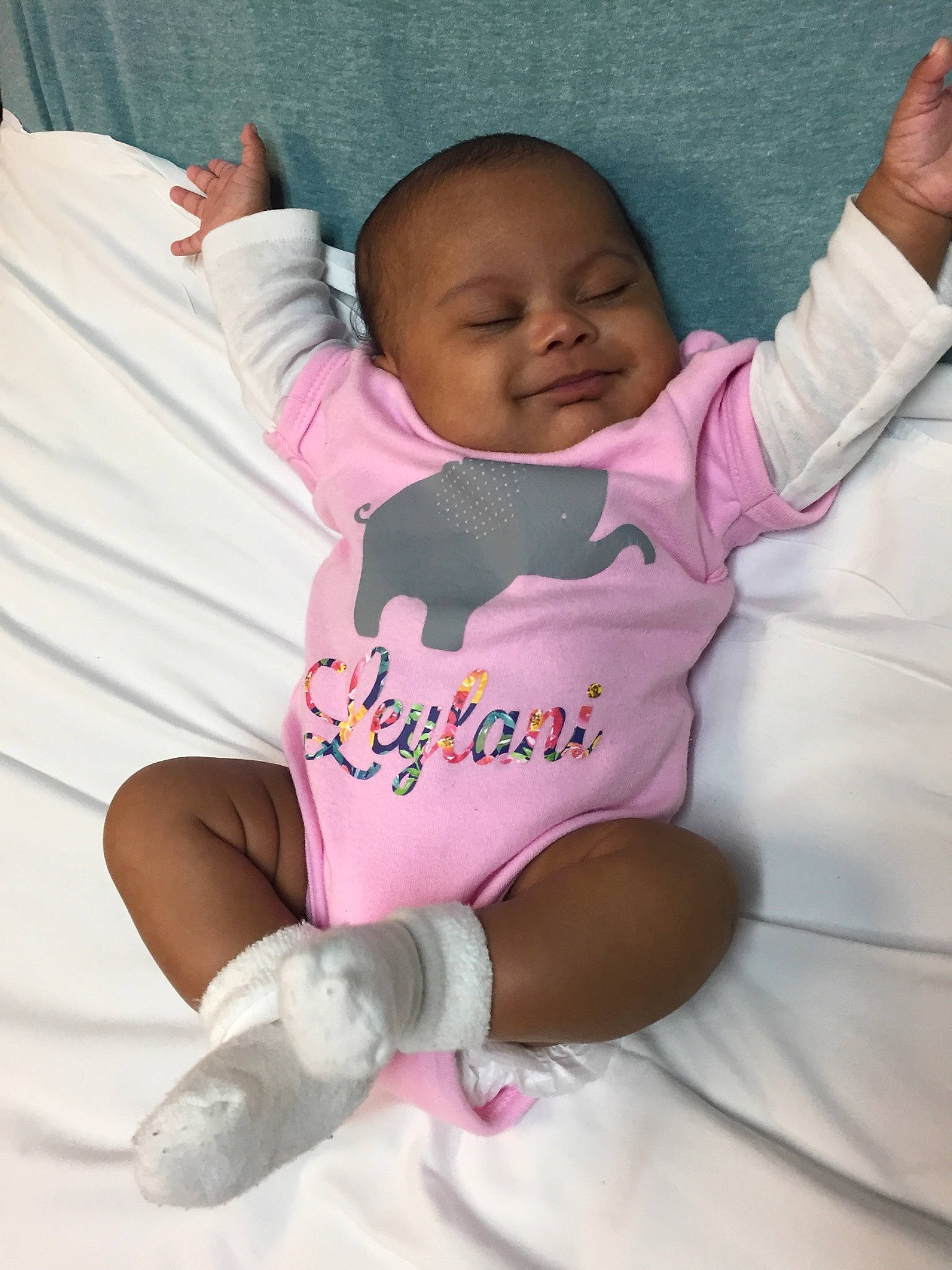 Leylani joined the competition — help win amazing prizes! arm, baby, baby_products, baby_toddler_clothing, birth, cheek, child, hand, happy, head, joy, person, pink, product, skin, smile, toddler