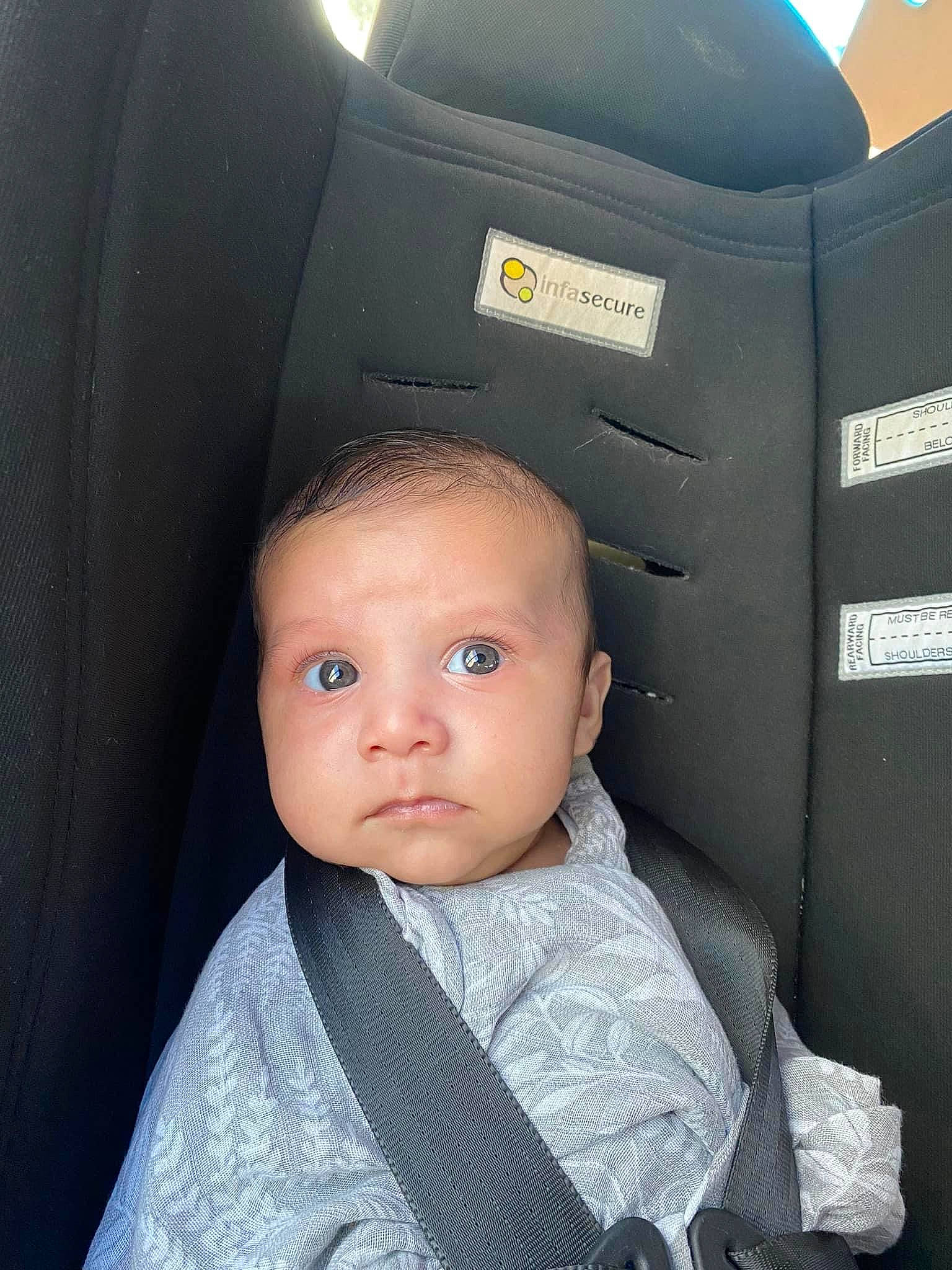 Kingsley joined the competition — help win amazing prizes! auto_part, automotive_design, automotive_exterior, automotive_tire, baby, baby_toddler_clothing, car_seat, car_seat_cover, cheek, child, comfort, electric_blue, family_car, gas, head_restraint, luxury_vehicle, motor_vehicle, person, sitting, toddler