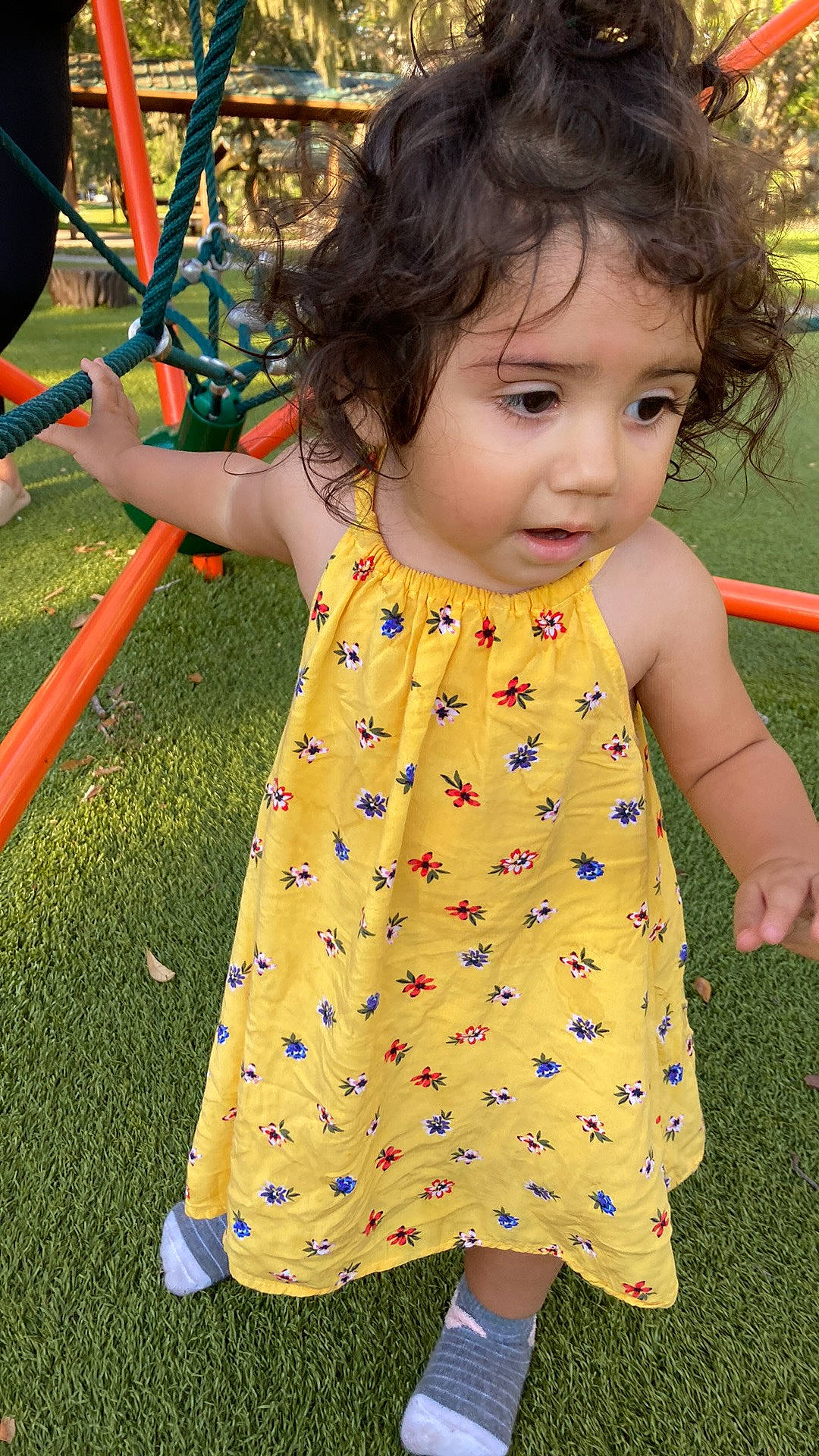 Lila joined the competition — help win amazing prizes! baby_toddler_clothing, beauty, bicycle_tire, bicycle_wheel, facial_expression, fun, grass, hairstyle, happy, leisure, nose, pattern, people, people_in_nature, person, photograph, skin, sleeve, tire, toddler