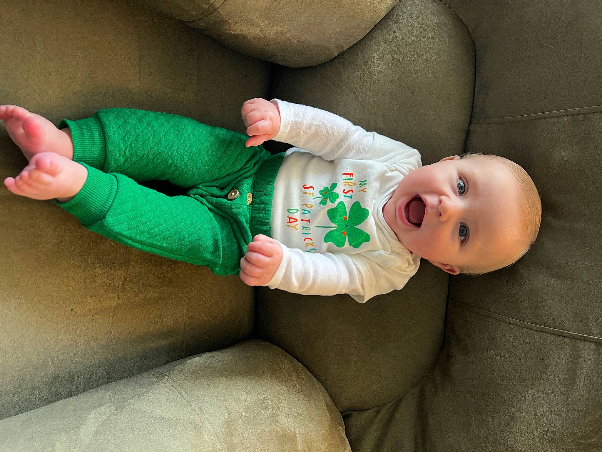 Jaxson joined the competition — help win amazing prizes! baby, baby_sleeping, baby_toddler_clothing, child, comfort, finger, gesture, hat, human_body, knee, leg, linens, mammal, person, skin, sleeve, smile, sock, textile, toddler