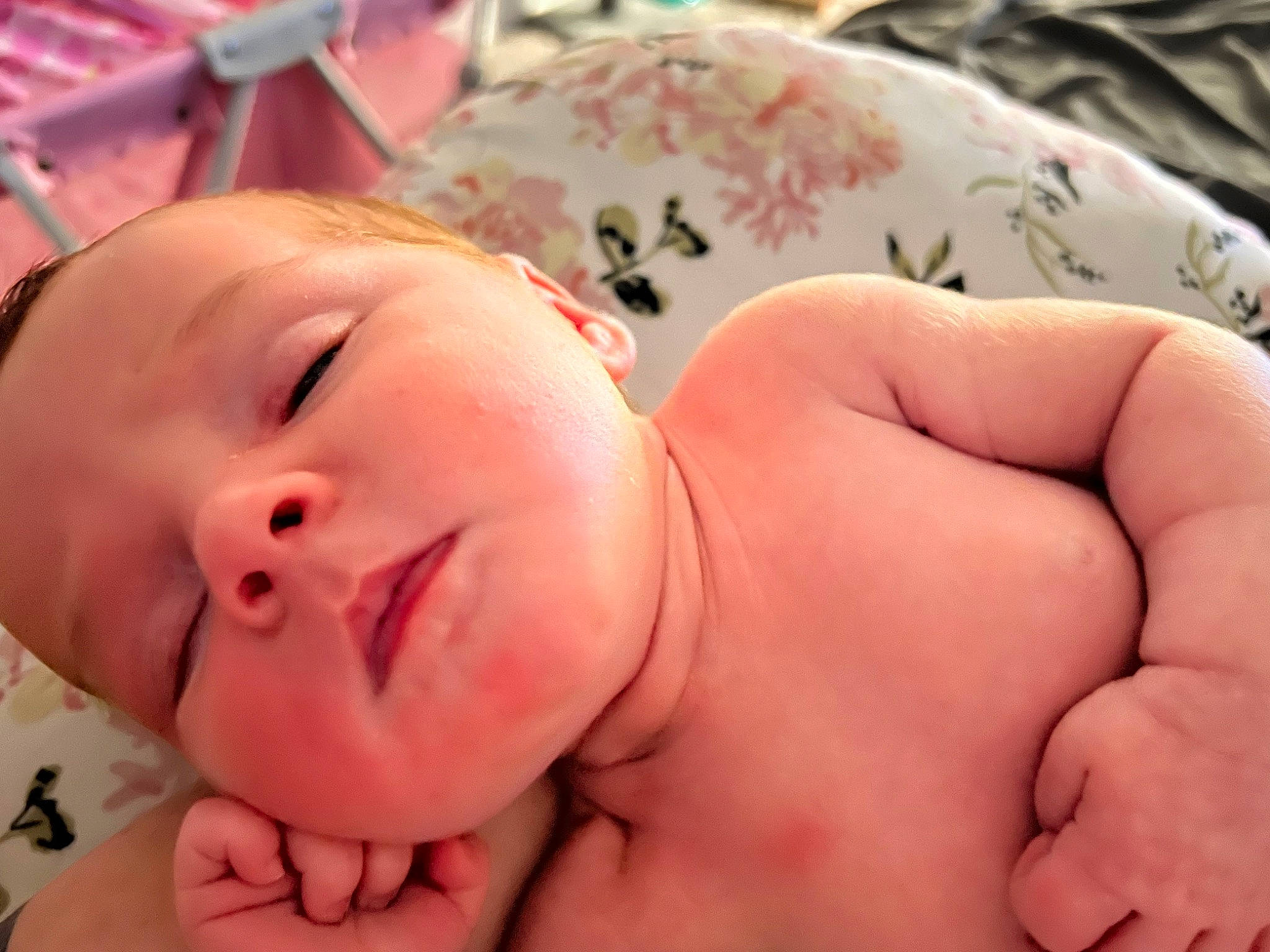 Lucy joined the competition — help win amazing prizes! baby, cheek, eye, eyebrow, eyelash, face, finger, gesture, happy, head, human_body, lip, mouth, muscle, neck, nose, person, pink, skin, smile