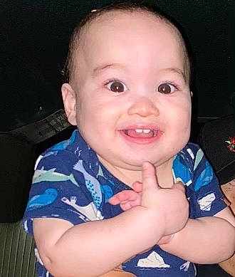 Demetris joined the competition — help win amazing prizes! arm, baby_toddler_clothing, cheek, chin, cool, ear, eyebrow, finger, flash_photography, gesture, happy, head, iris, joy, lip, mouth, nose, person, skin, smile