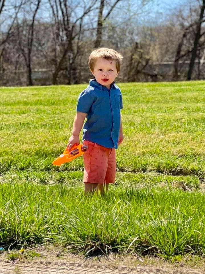 Zora joined the competition — help win amazing prizes! baby_toddler_clothing, child, farmer, grass, grass_family, grassland, hair, happy, lawn, leisure, meadow, natural_environment, people_in_nature, person, plant, prairie, sky, sunlight, t_shirt, toddler