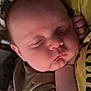 Colby joined the competition — help win amazing prizes! baby, sleeping, child, face, hand, cozy, clothing, infant, peaceful, cute, portrait, closeup, indoor, soft, warm, relaxed, newborn, resting, skin, tiny