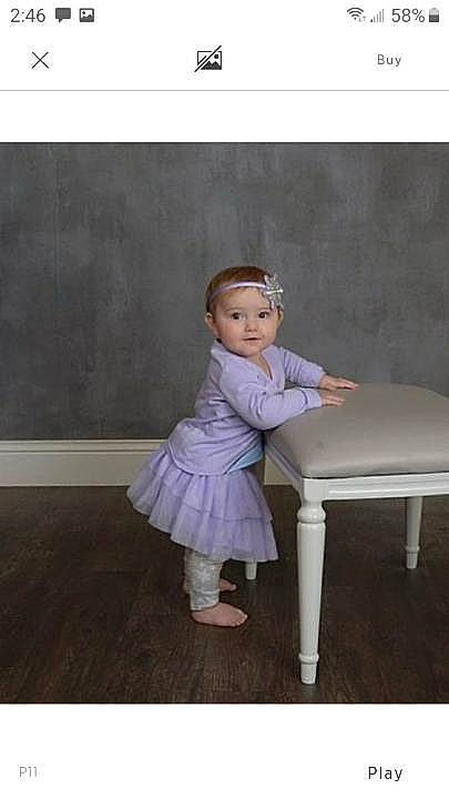 Harmoney joined the competition — help win amazing prizes! baby, ballet_dancer, ballet_tutu, child, clothing, costume, dress, footwear, furniture, person, photograph, photography, pink, shoe, shoulder, sitting, table, toddler