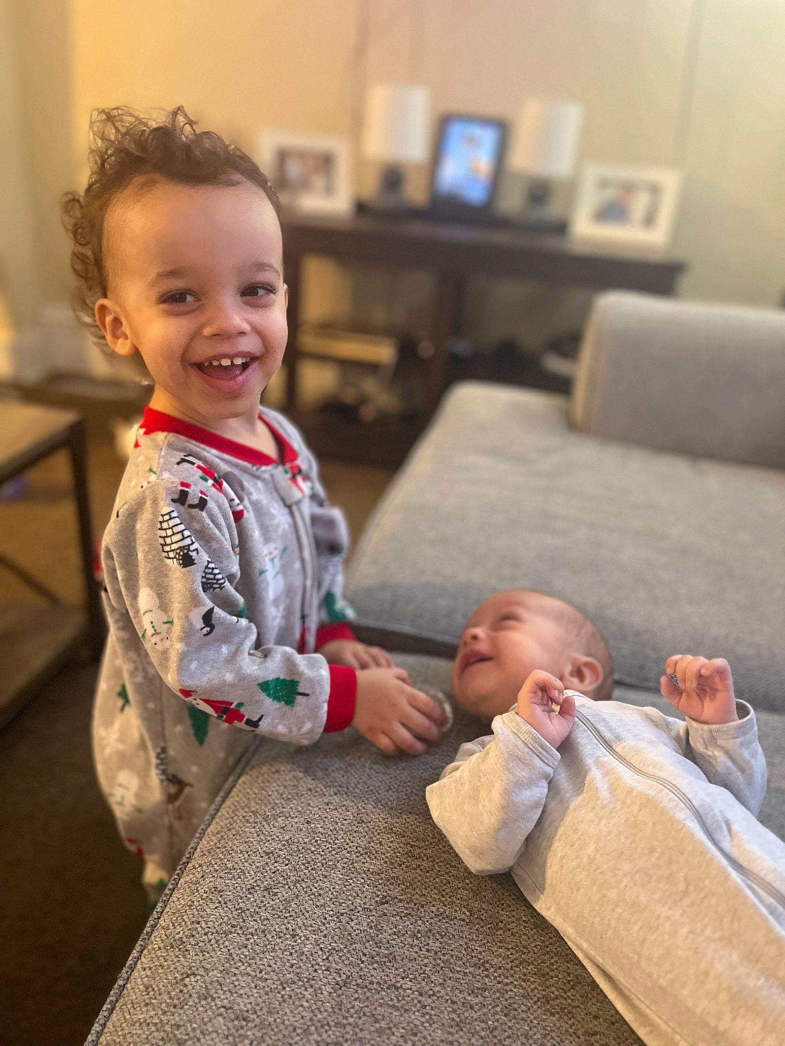 Jalen joined the competition — help win amazing prizes! baby, baby_toddler_clothing, cheek, child, comfort, couch, eye, face, flooring, fun, furniture, hairstyle, happy, head, joy, people, person, skin, smile, table