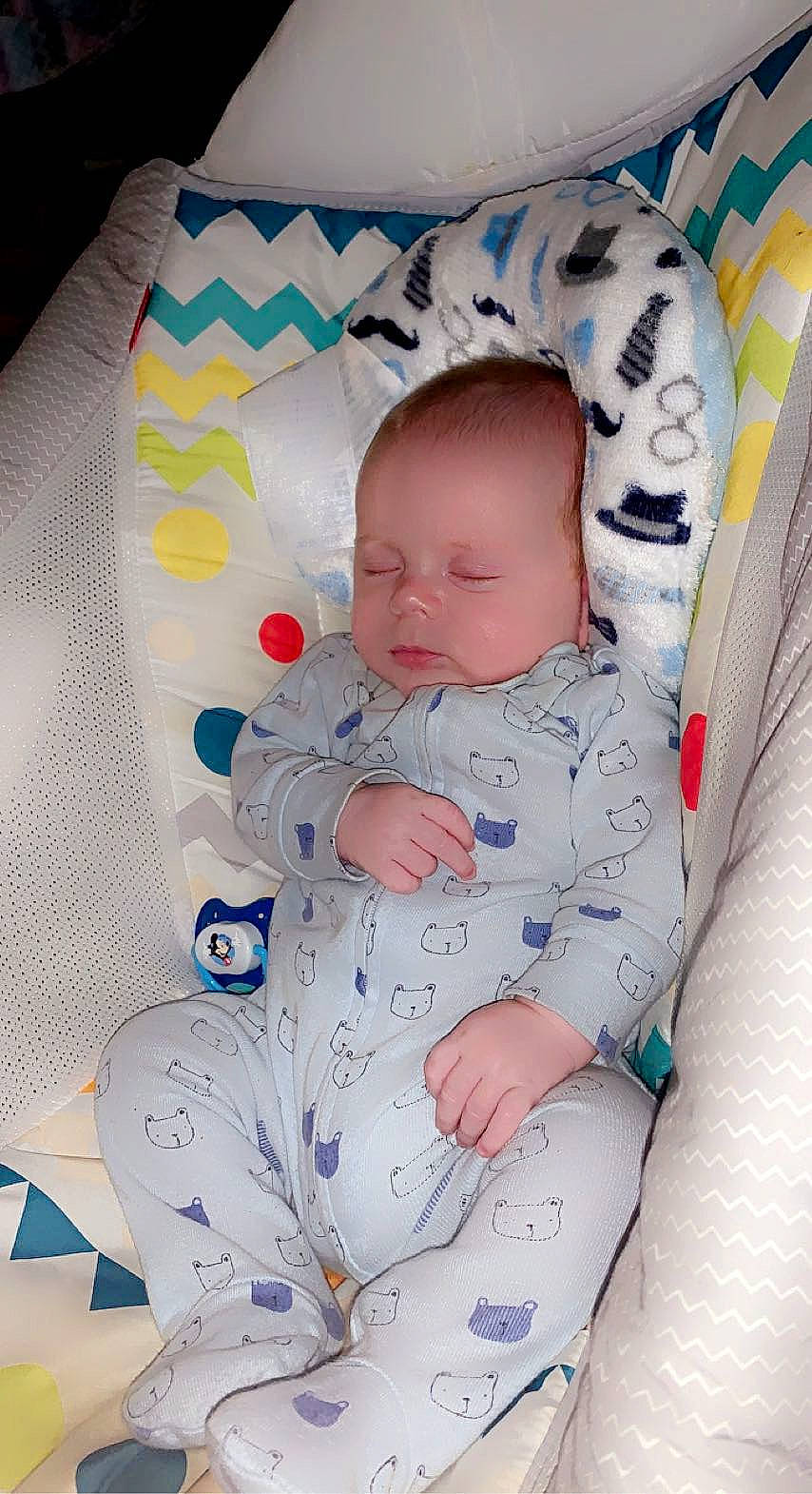 Conner joined the competition — help win amazing prizes! baby, baby_products, baby_sleeping, baby_toddler_clothing, bedtime, cheek, child, comfort, face, facial_expression, head, linens, pattern, person, room, sitting, skin, sleeve, textile, toddler