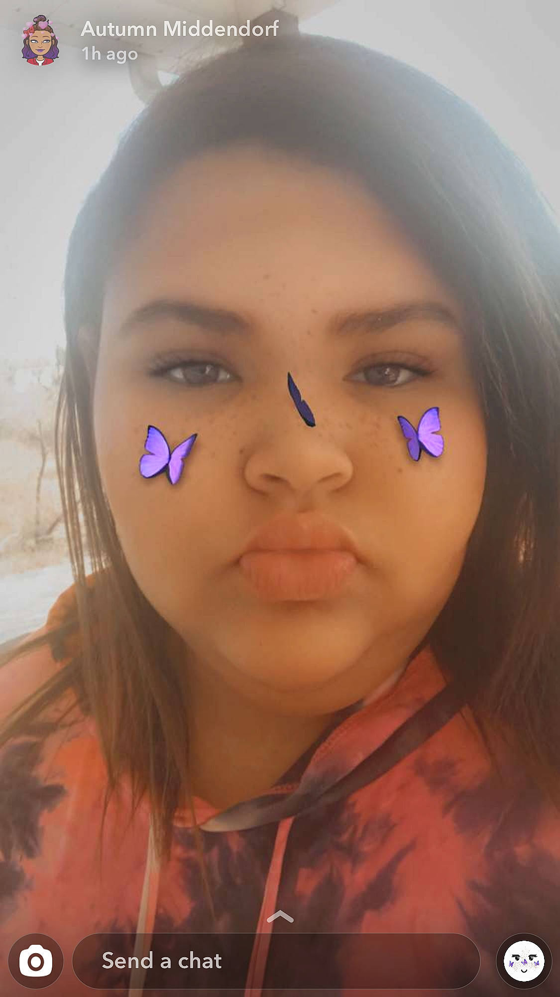 Autumn is registered to the contest to win money with this photo: beauty, cheek, chin, close_up, eye, eyebrow, eyelash, face, forehead, fun, hair, head, jaw, lip, mouth, nose, person, photography, pink, selfie