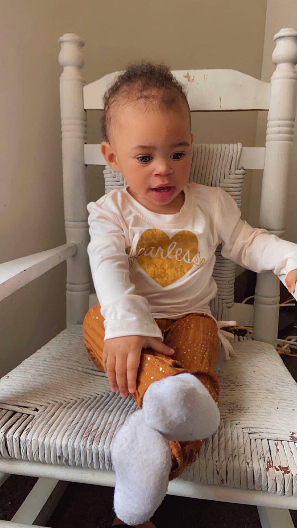 Amiah is registered to the contest to win money with this photo: baby, baby_products, baby_toddler_clothing, baking, breakfast, chair, child, comfort, comfort_food, eating, flooring, food, junk_food, person, plate, room, sitting, t_shirt, table, tableware