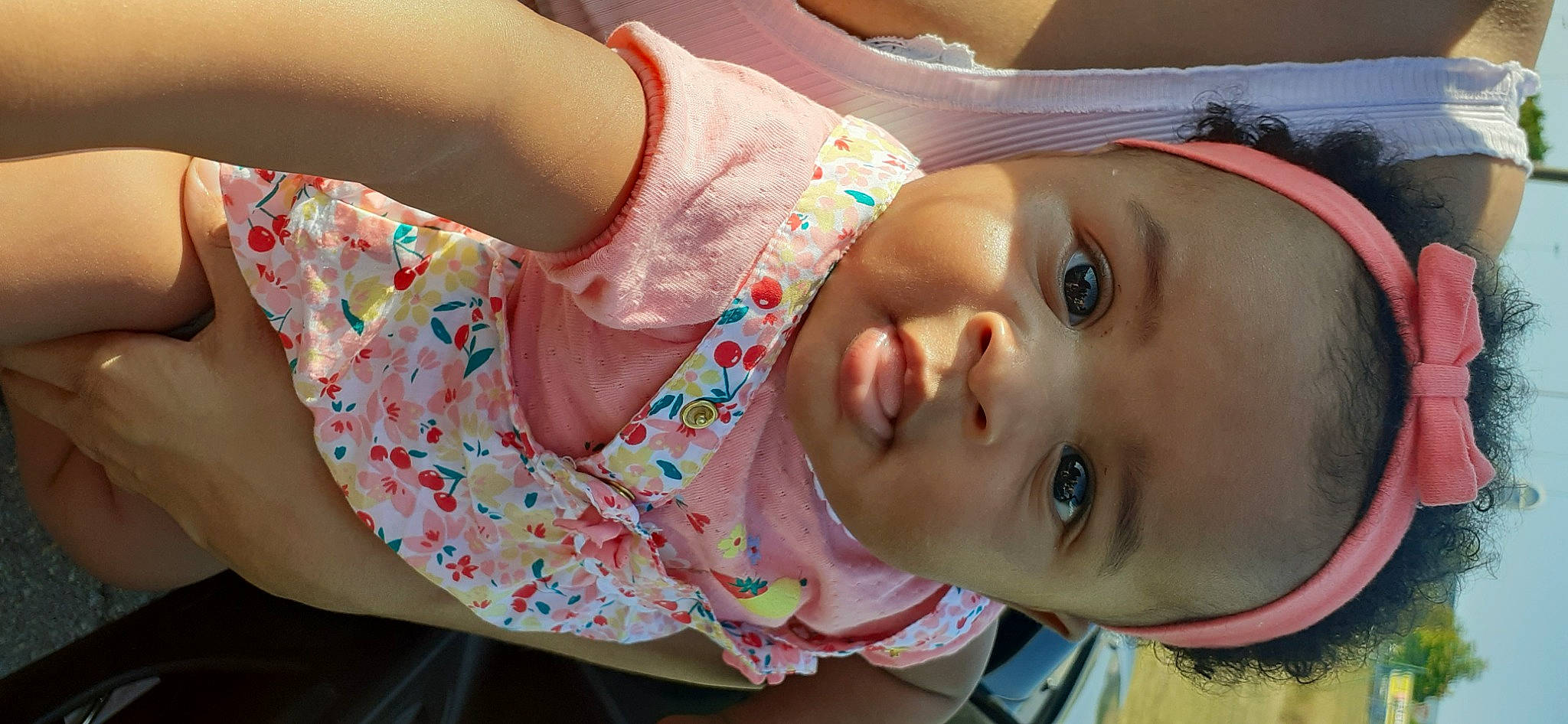 Liyah participe au concours pour gagner de l'argent avec cette photo : baby, cheek, child, ear, head, lip, mouth, neck, nose, person, pink, skin, smile, toddler