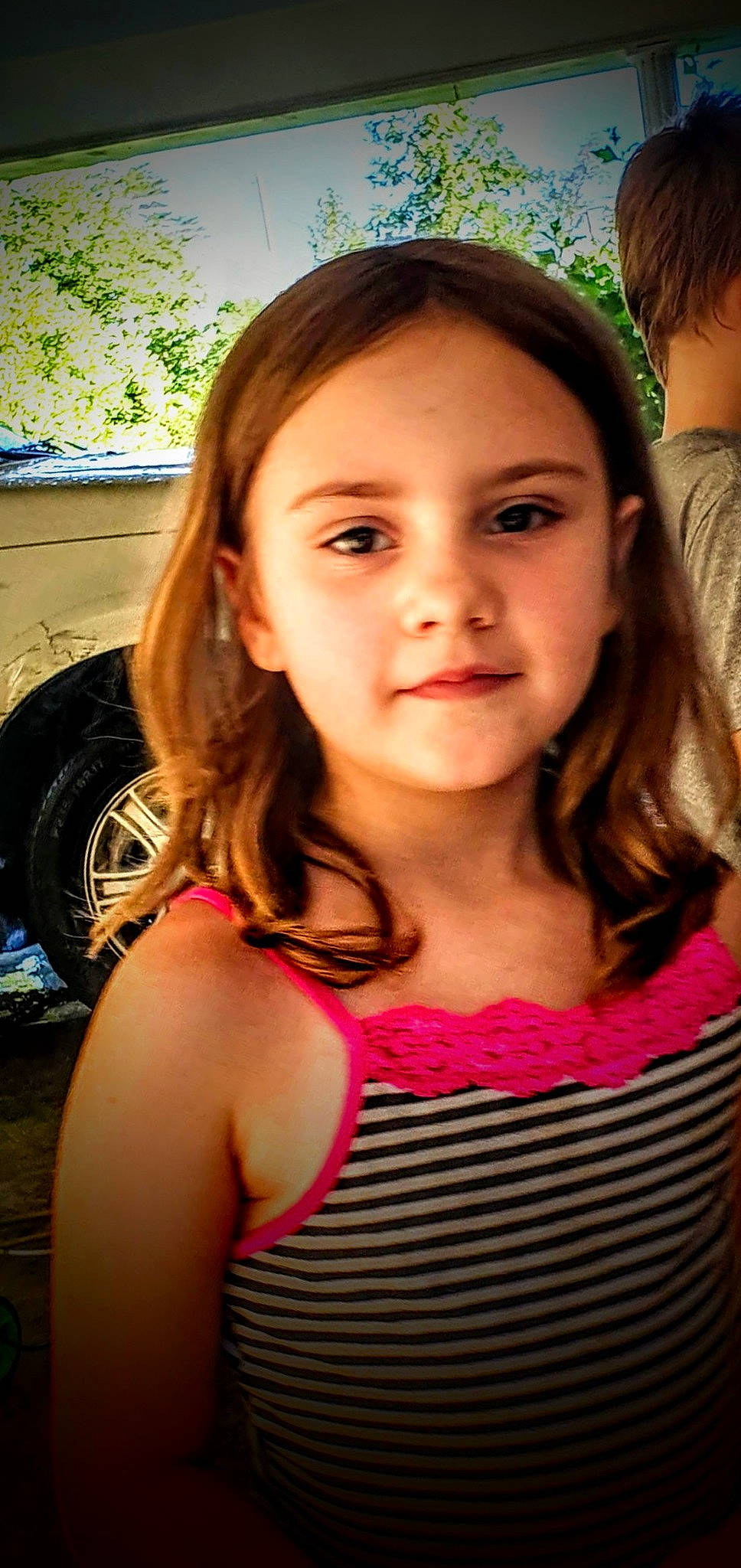 Kialina joined the competition — help win amazing prizes! cheek, chin, eyebrow, eyelash, face, facial_expression, flash_photography, hair, happy, iris, lip, mouth, neck, nose, organ, person, pink, shoulder, skin, tire