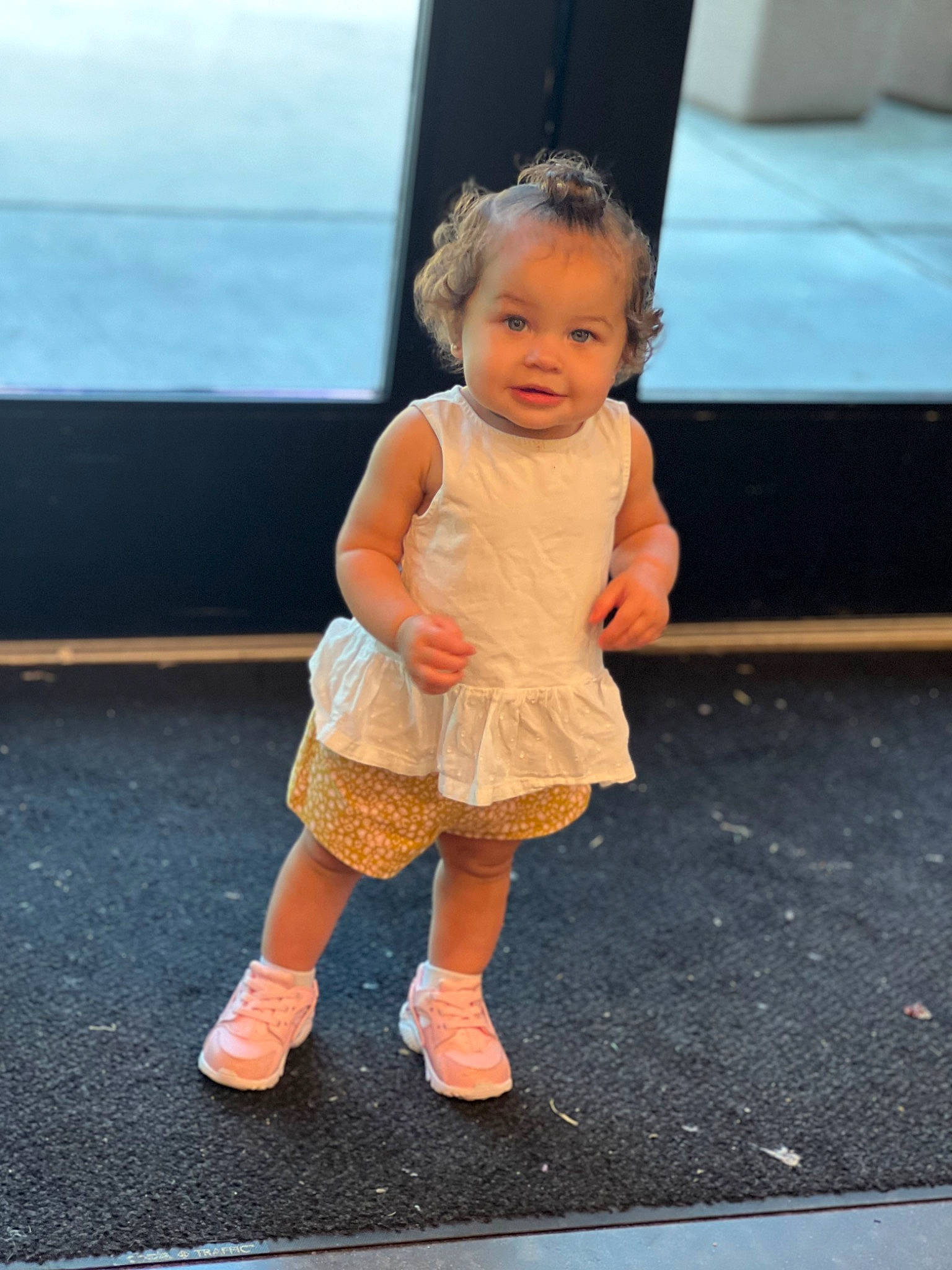 Azalee joined the competition — help win amazing prizes! baby, baby_toddler_clothing, child, event, fun, gesture, happy, human_body, human_leg, joint, knee, leisure, person, recreation, sandal, shorts, skin, sleeve, sock, thumb