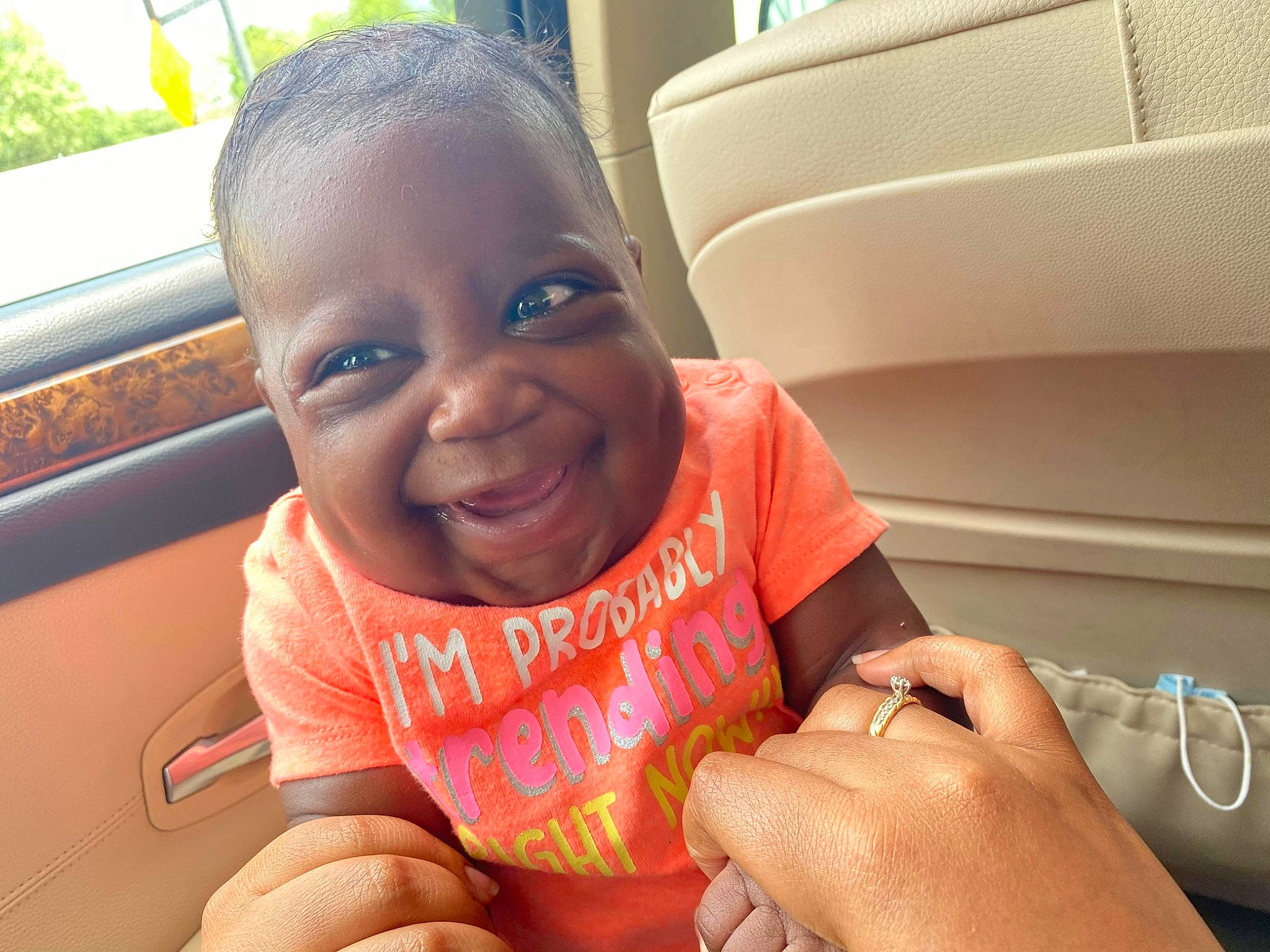 Aminah joined the competition — help win amazing prizes! baby, cheek, child, face, facial_expression, finger, fun, hand, happy, head, joy, lip, mouth, nose, people, person, skin, smile, summer, toddler