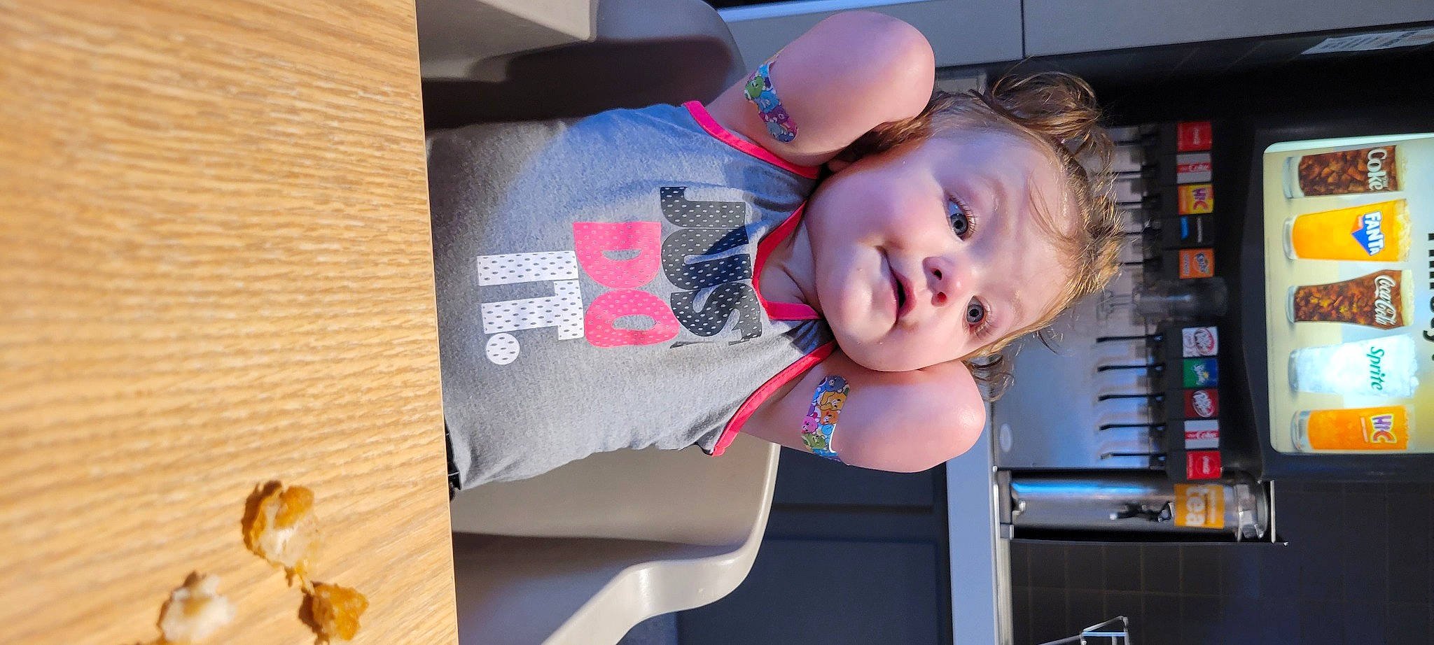 Ellery joined the competition — help win amazing prizes! baby, baby_toddler_clothing, bookcase, child, computer_keyboard, electric_blue, fashion_accessory, finger, flash_photography, happy, machine, person, room, shelf, thigh, toddler