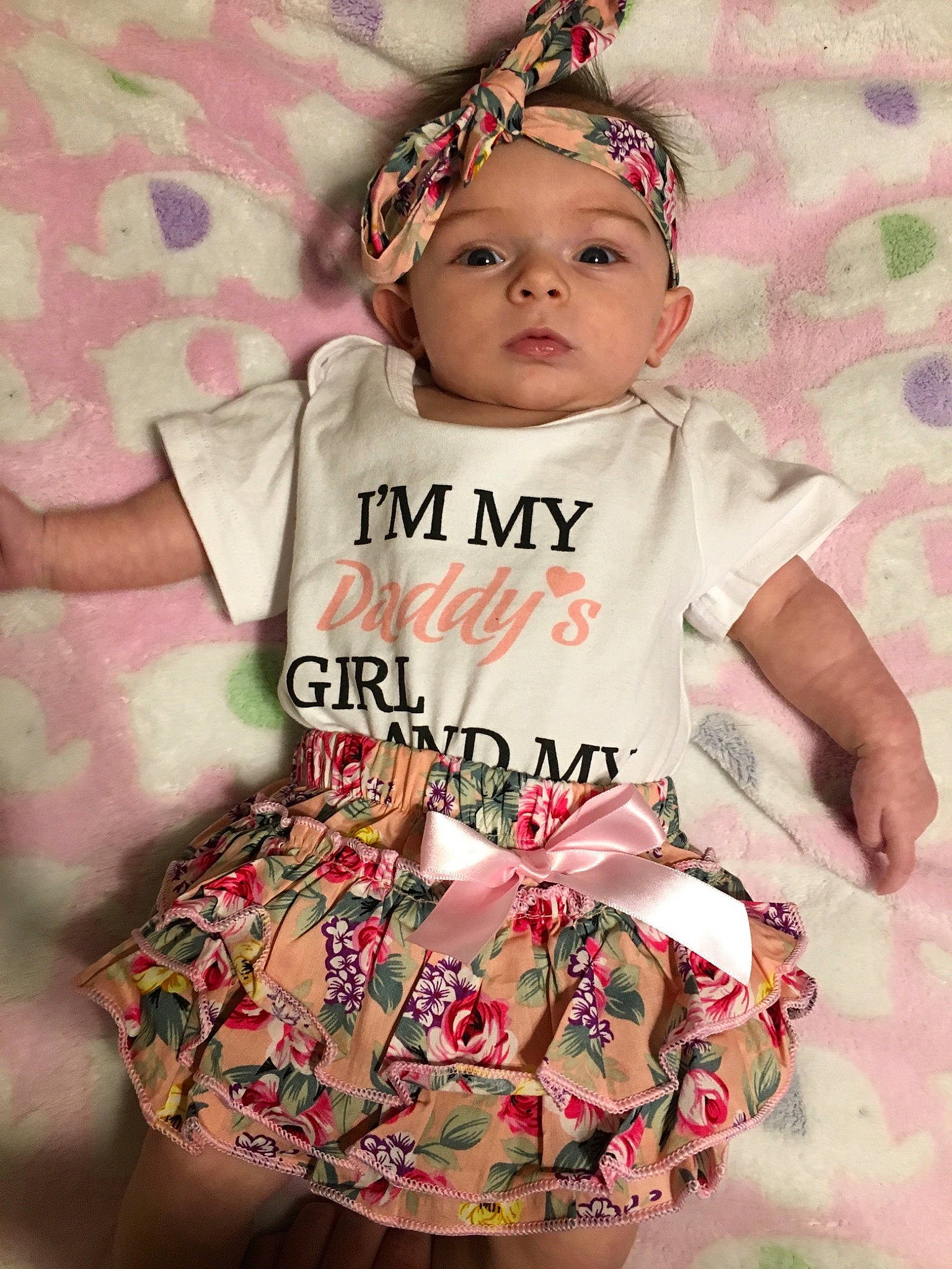 Reyna joined the competition — help win amazing prizes! baby, baby_bloomers, baby_products, baby_toddler_clothing, child, clothing, costume, design, dress, hair_accessory, headgear, pattern, person, pink, product, sleeve, toddler