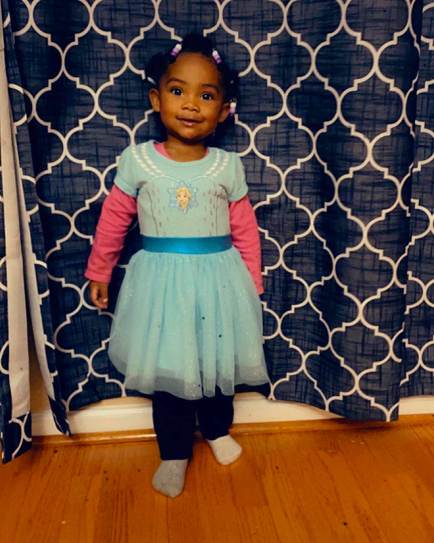 Kimberly joined the competition — help win amazing prizes! baby_toddler_clothing, child, day_dress, dress, electric_blue, face, flooring, happy, hardwood, joy, laminate_flooring, one_piece_garment, pattern, person, purple, sleeve, smile, t_shirt, toddler, waist
